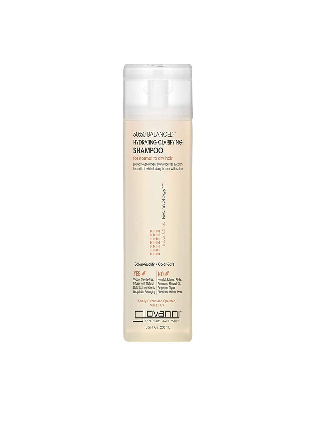 

Giovanni 50/50 Balanced Hydrating Clarifying Shampoo- 250ml, Cream