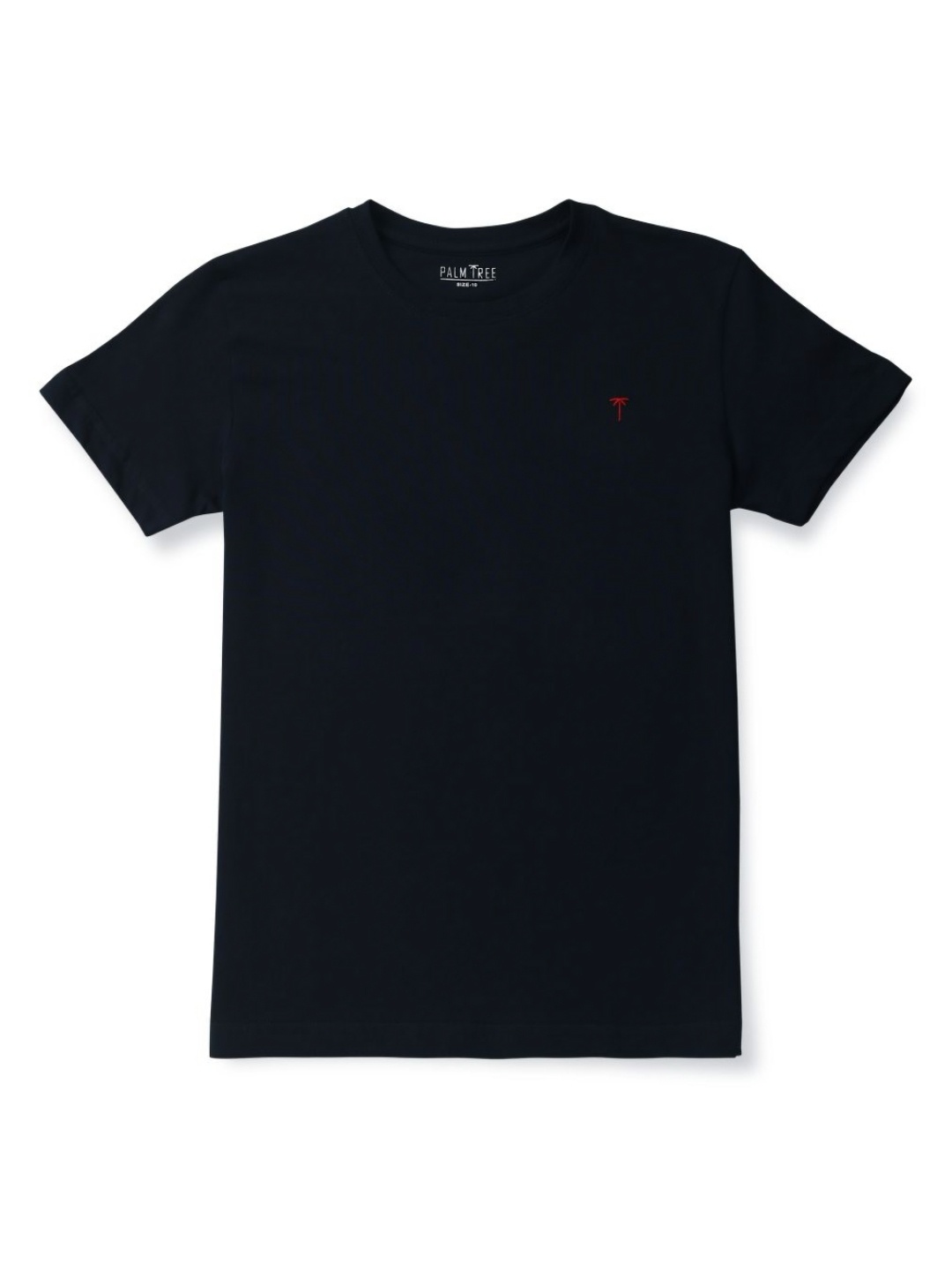 

Palm Tree Boys Brand Logo Printed Round Neck Cotton T-shirt, Navy blue