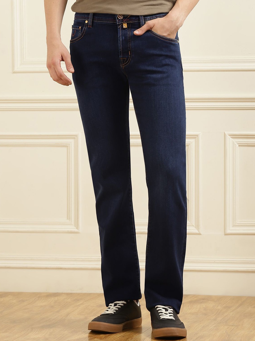 

Jacob Cohen Men Mid-Rise Straight Fit Jeans, Navy blue