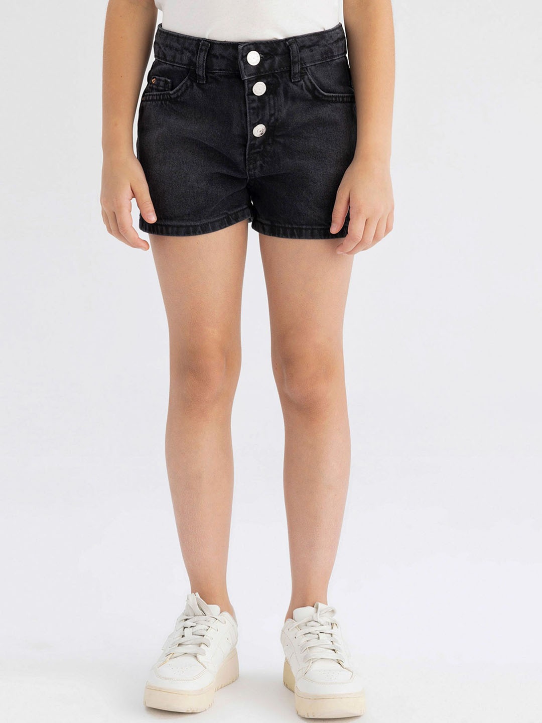 

DeFacto Girls Denim Shorts, Black