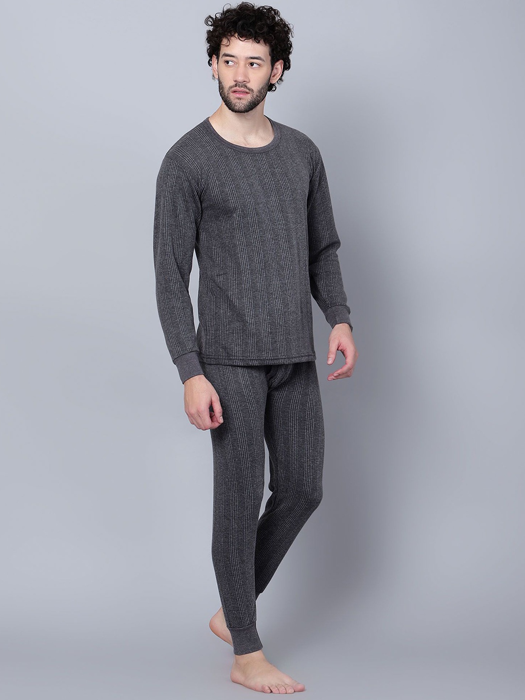 

BAESD Striped Thermal Set, Grey