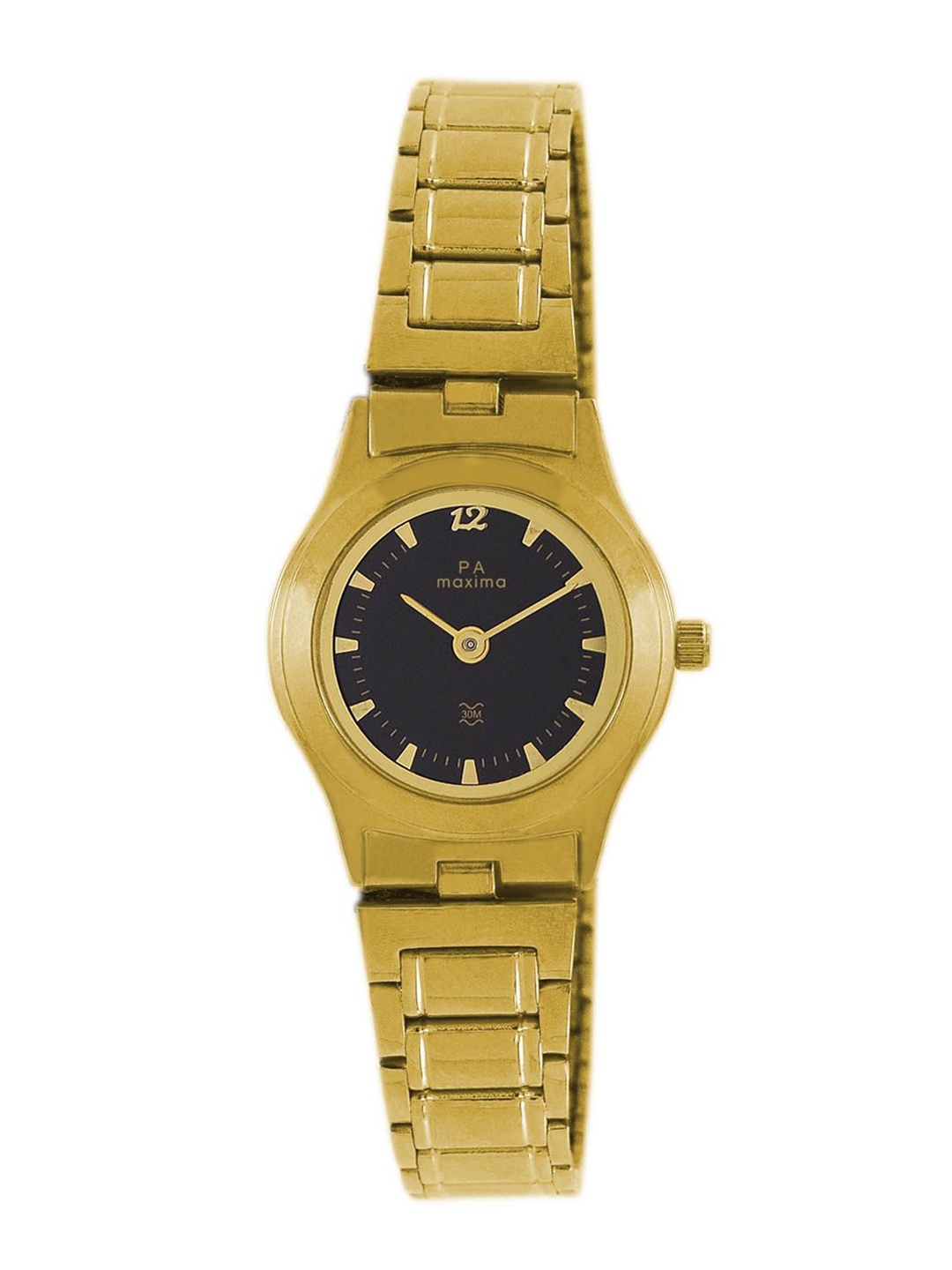 

maxima Women Dial & Stainless Steel Straps Analogue Watch 14730CMLY, Gold