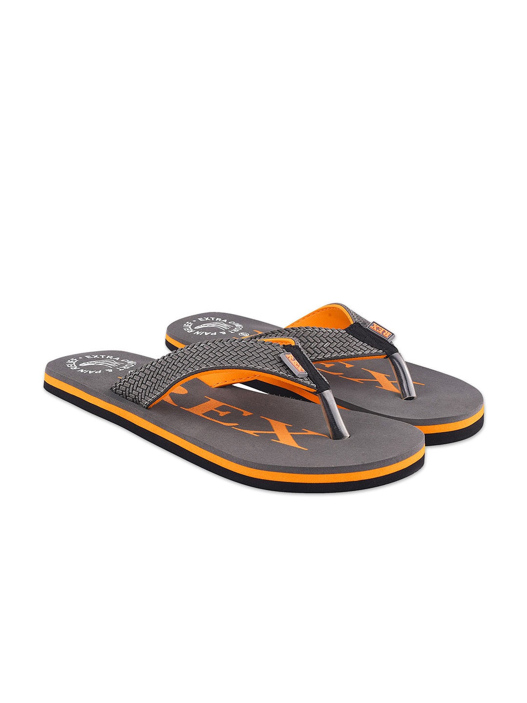 

Rex Shoes Men Thong Flip-Flops, Grey
