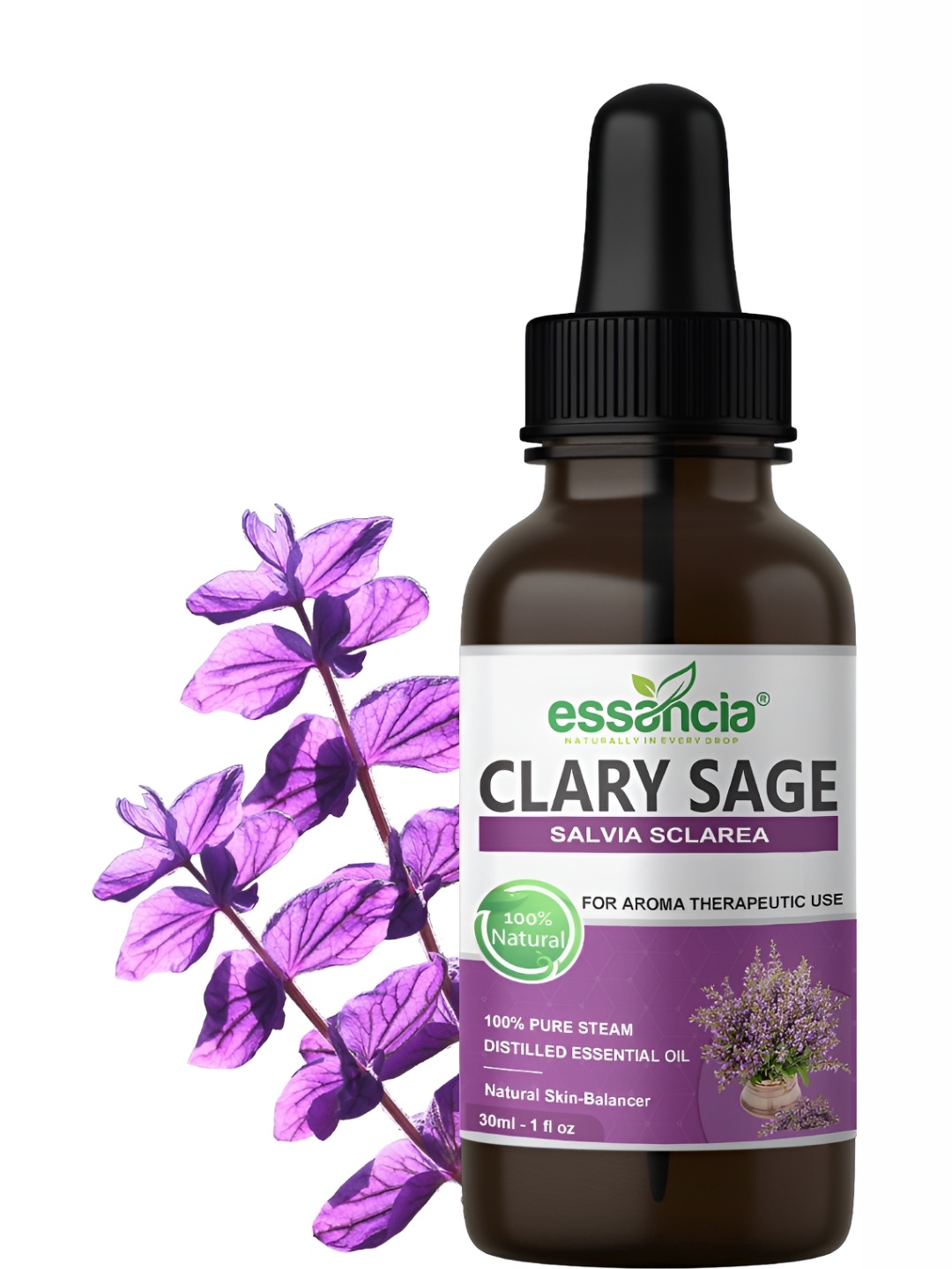 

essancia Clary Sage Essential Oil For Perfume - 30 ML, Purple