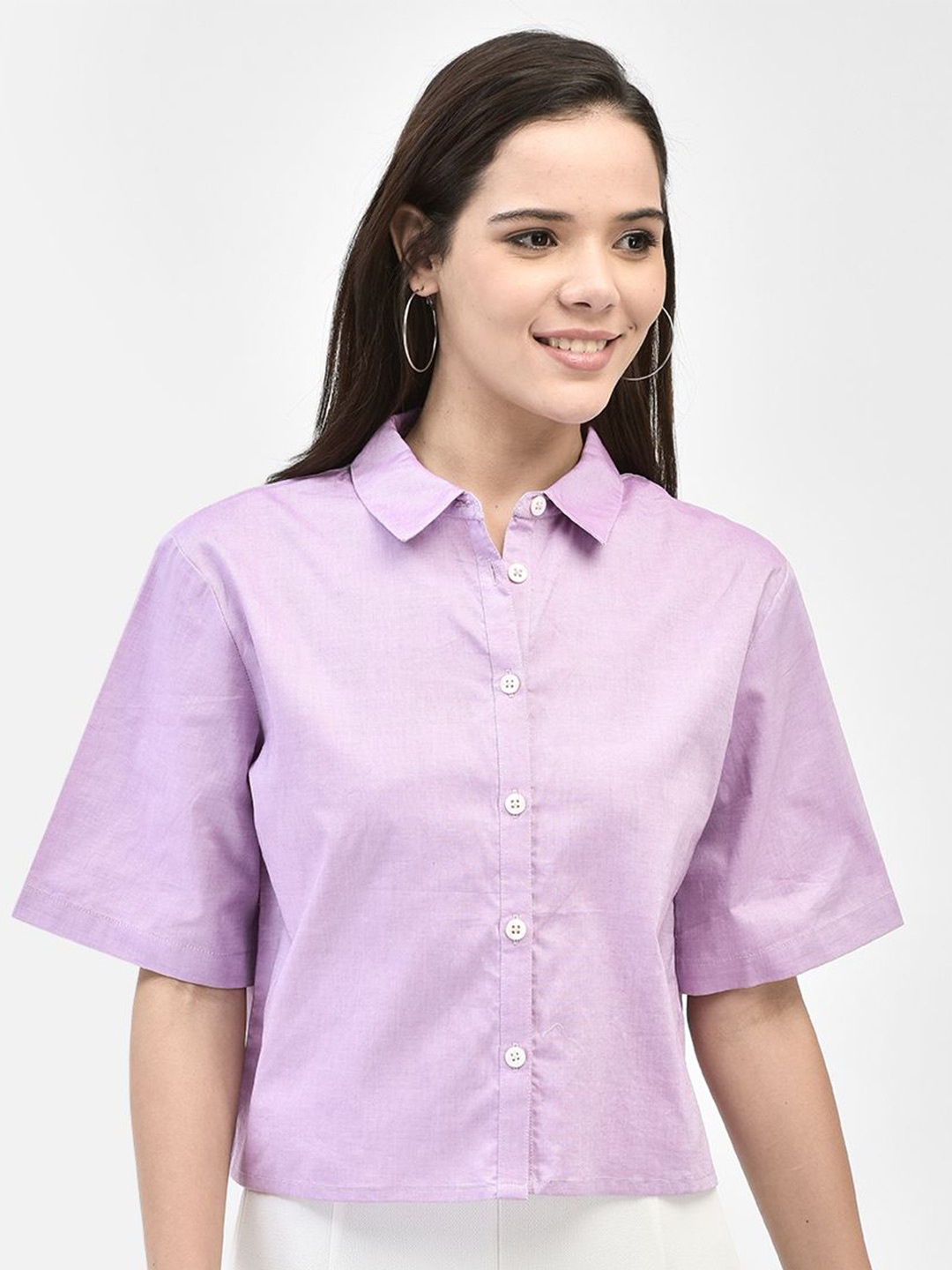 

FUTURO Women Shirt Style Top, Mauve