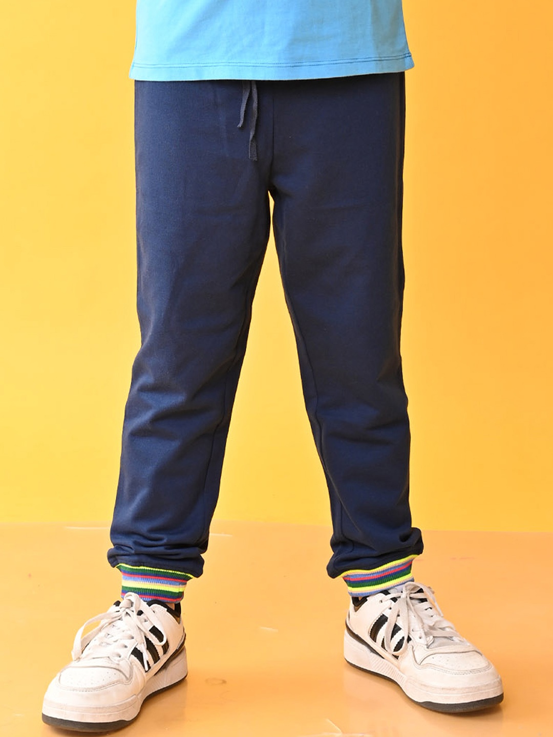 

Anthrilo Boys Regular Fit Mid-Rise Chinos Trousers, Navy blue