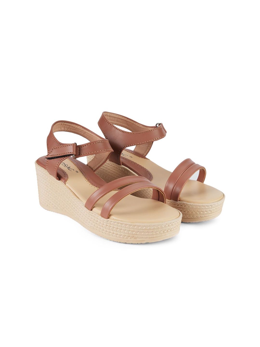 

MOSAC Women Platform Sandals, Tan