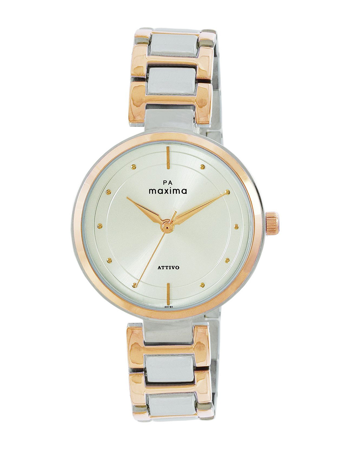 

maxima Women Embellished Dial & Straps Analogue Watch 68780BMLT, Silver