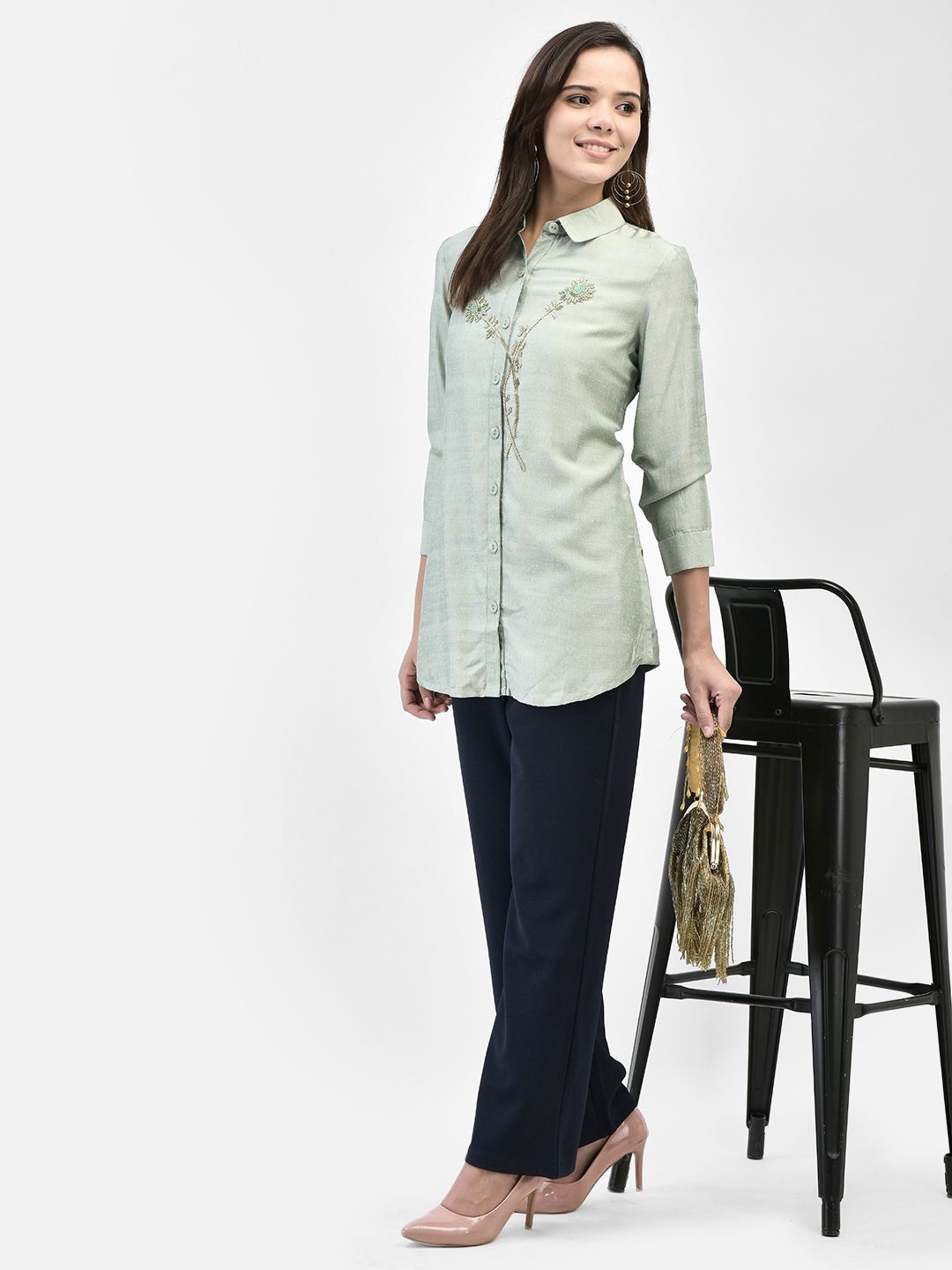 

FUTURO Shirt Style Top, Green