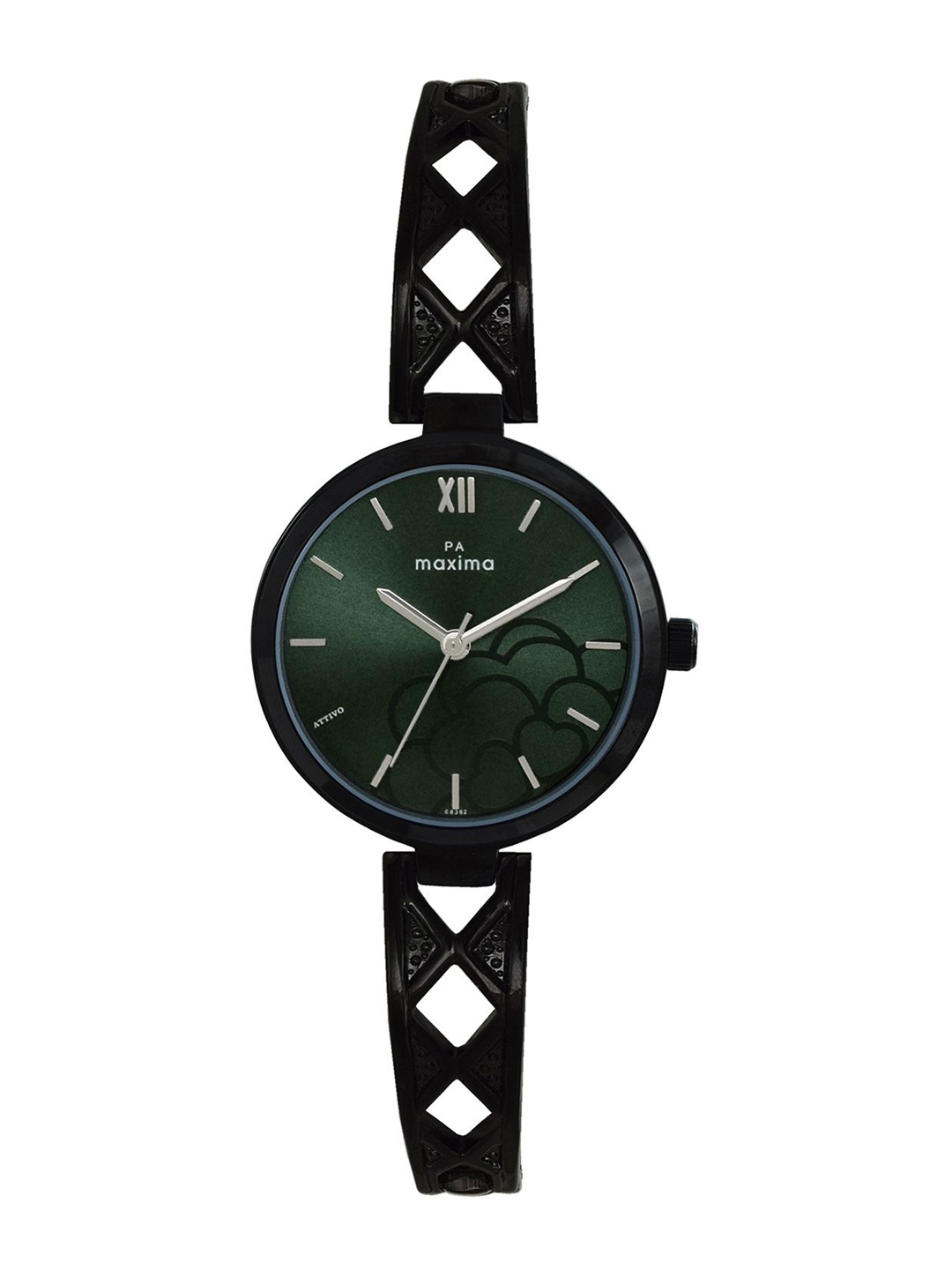 

maxima Women Printed Dial & Straps Analogue Watch 68362BMLB, Green