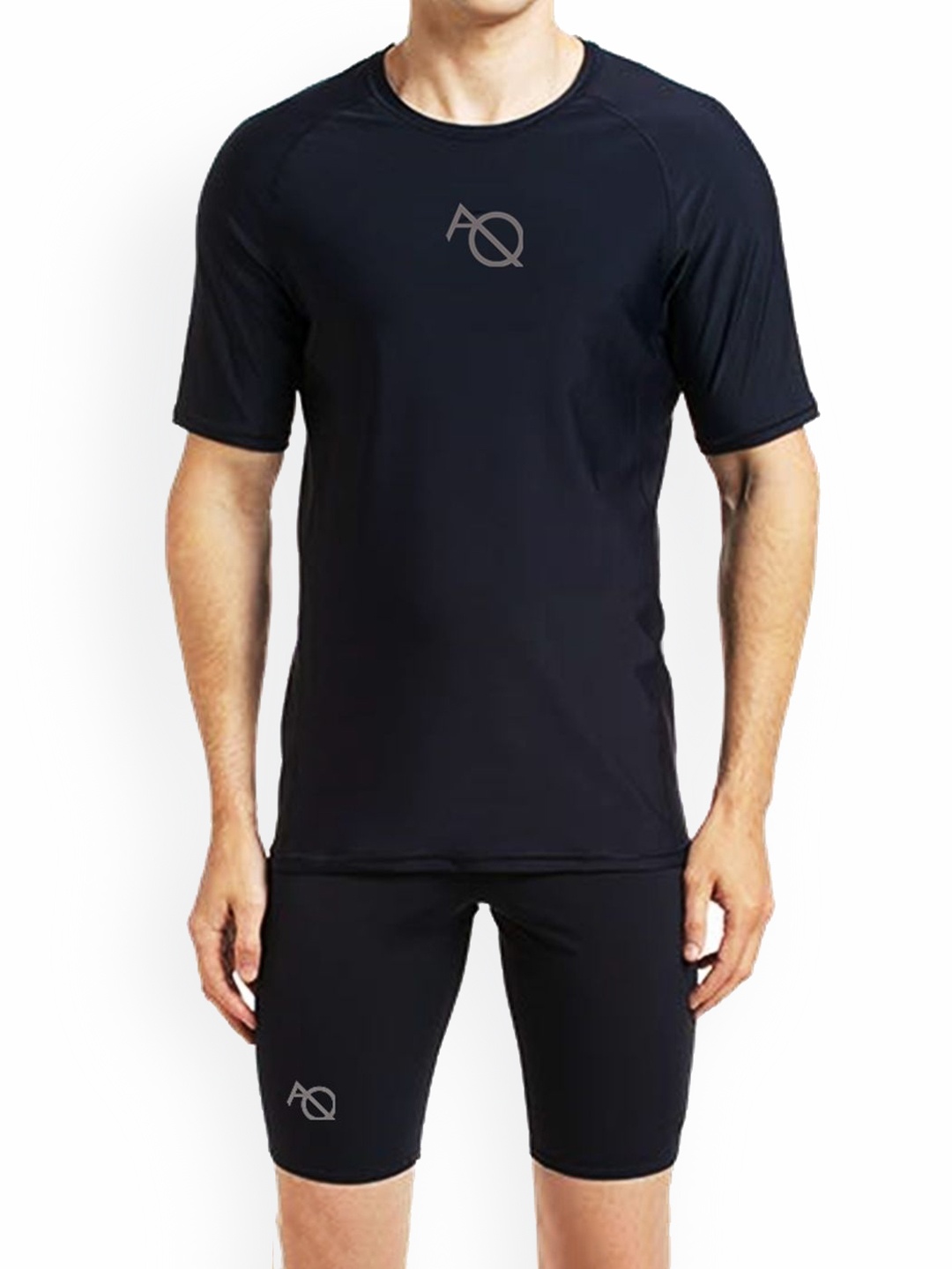 

Aqua Holic Swimming T-Shirt, Black