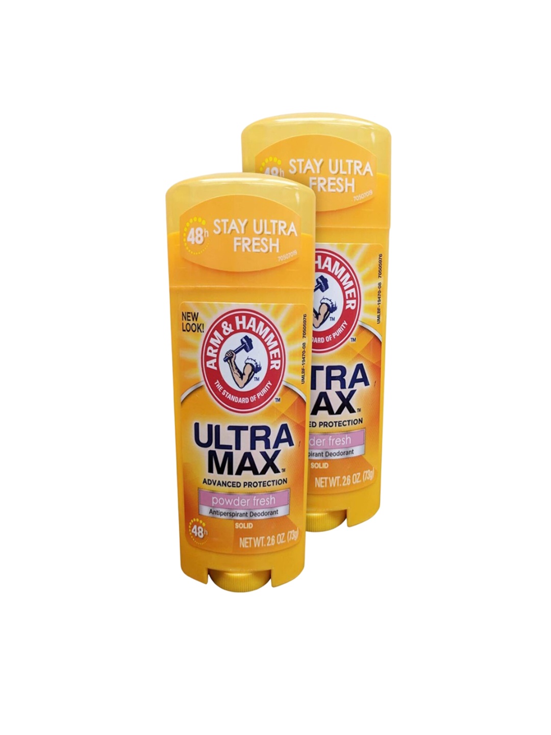 

Aunt Jackie's Set Of 2 Arm & Hammer Ultra Max Invisible Solid Antiperspirant Deodorant-73g, Orange