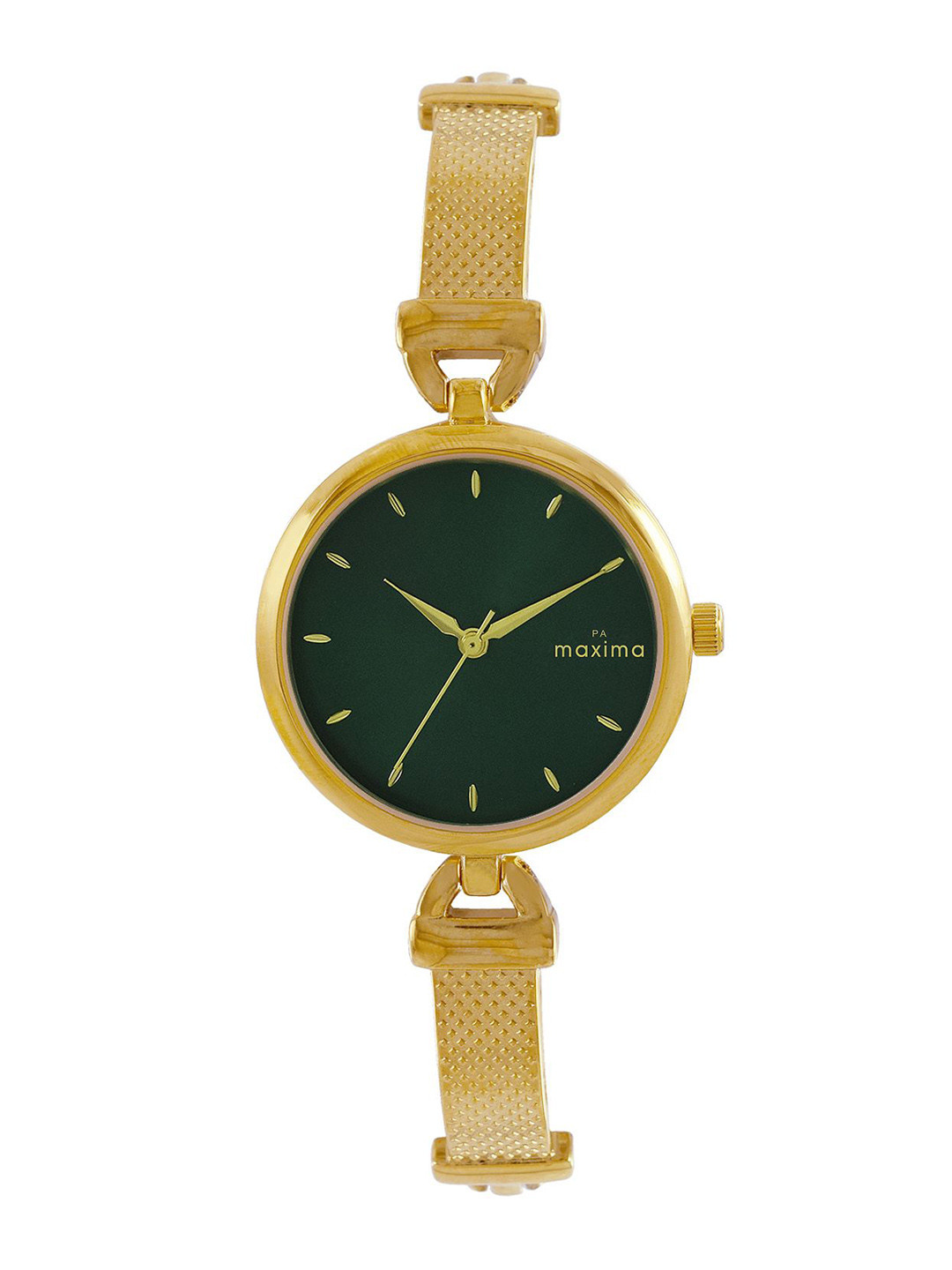 

maxima Women Embellished Dial & Straps Analogue Watch 67611BMLY, Green