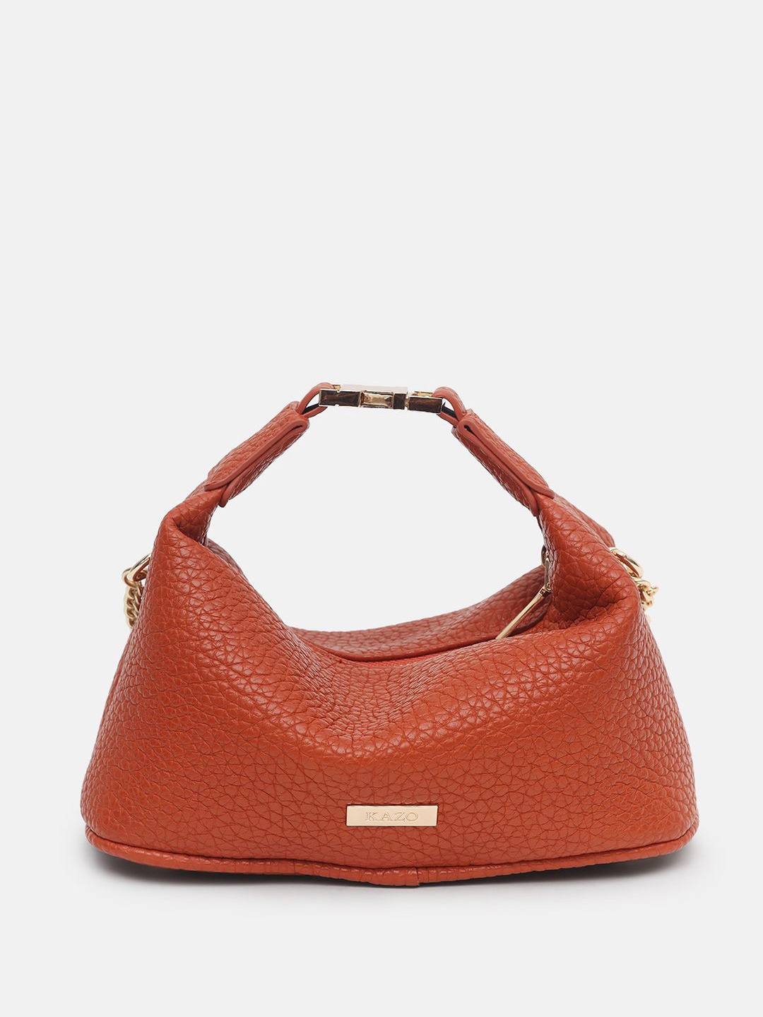 

Kazo Women Textured Shopper Sling Bag with Detachable Strap, Orange