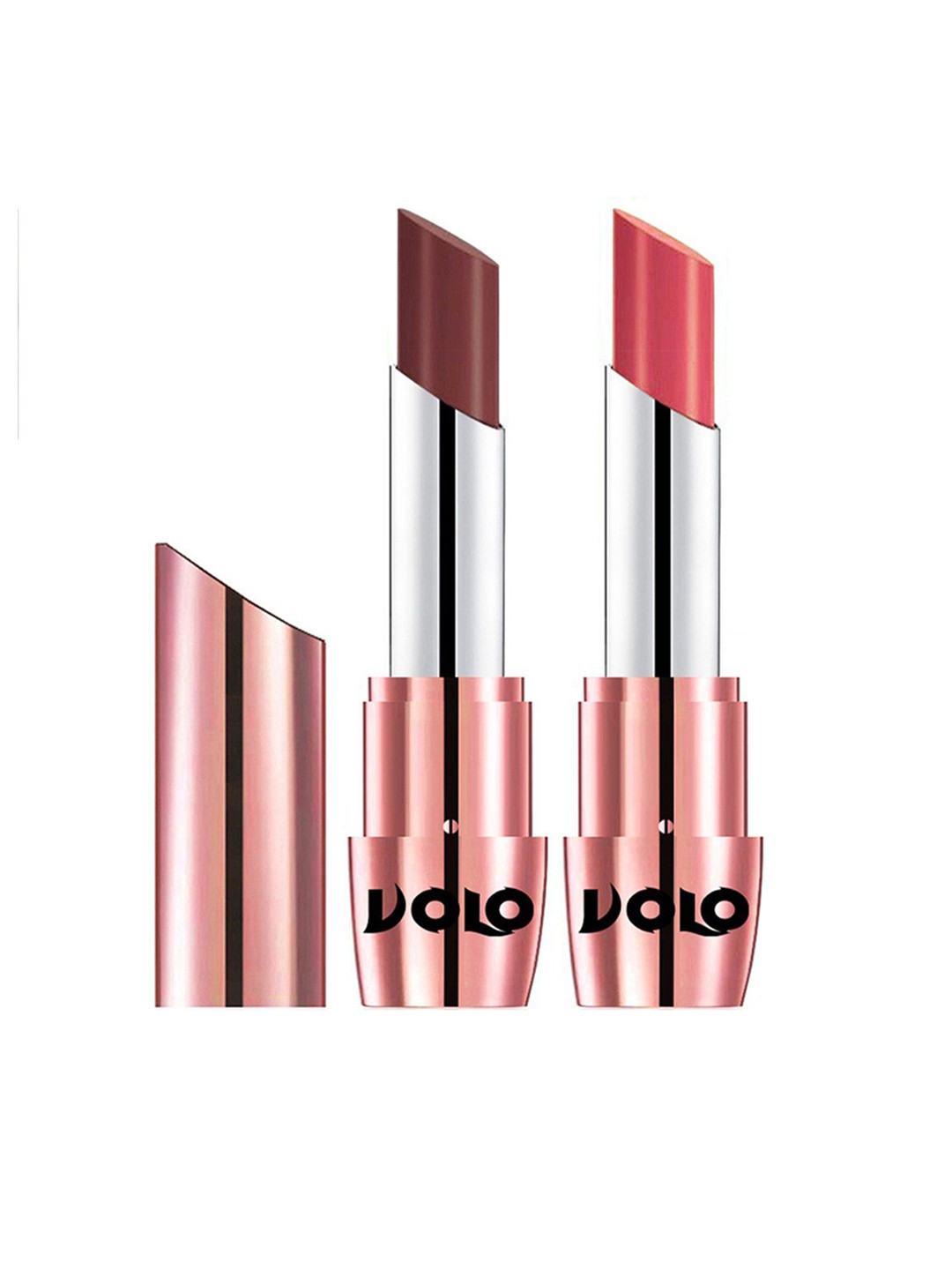 

VOLO Set Of 2 Creme Matte Lipstick 3.5g Each - Coffee 634-Dark Peach 637