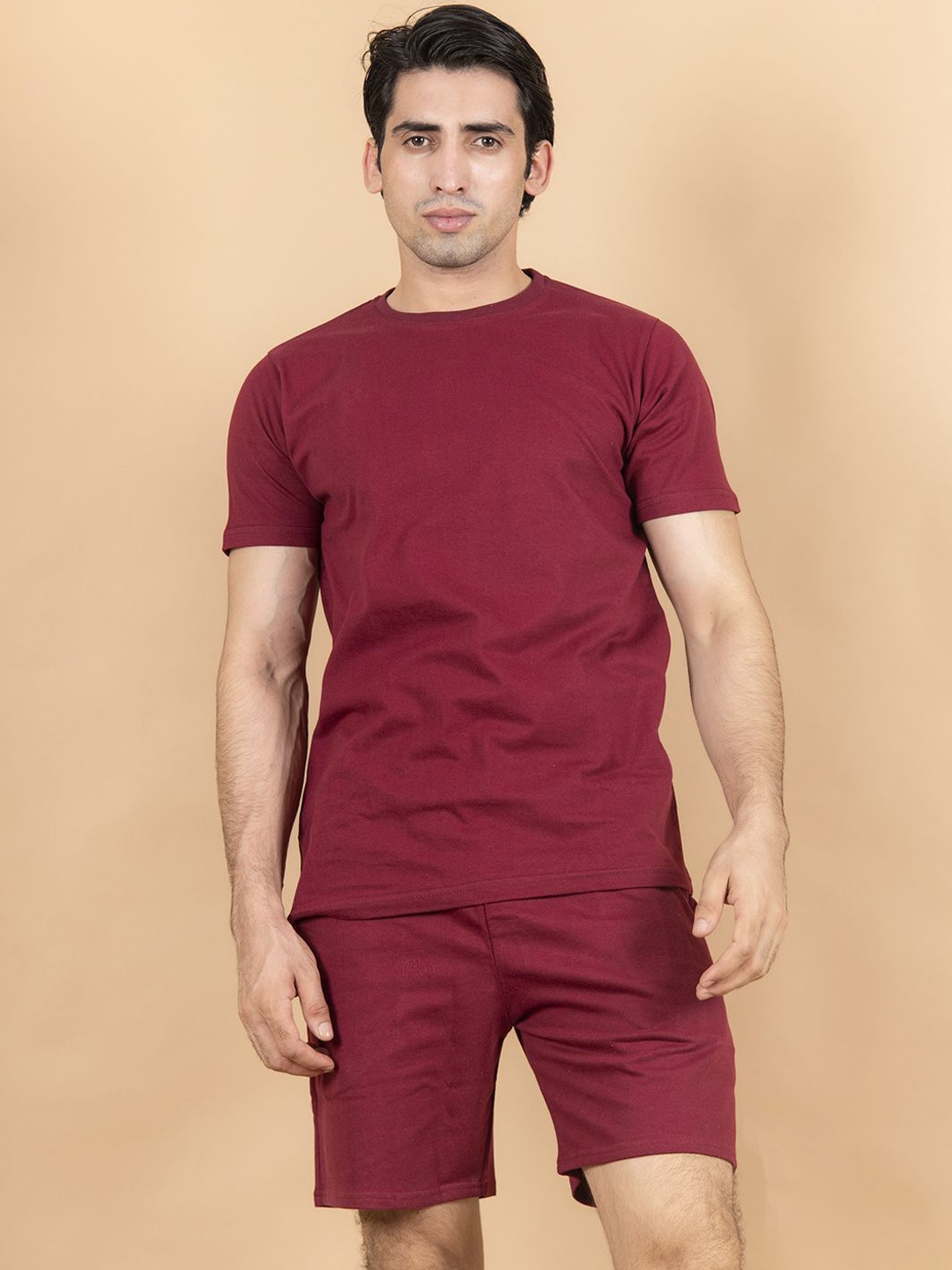 

Tistabene T-Shirt & Shorts Co-Ord, Burgundy