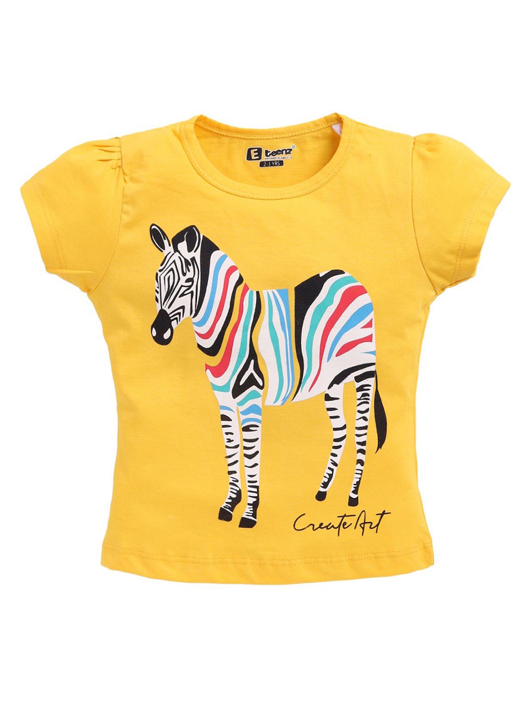 

E-TEENZ Print Cotton Top, Yellow