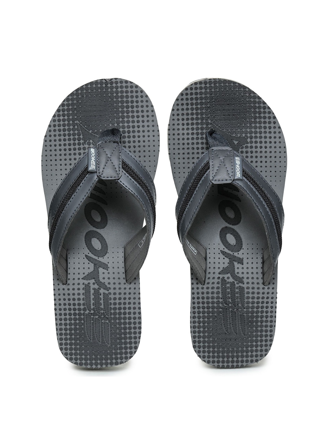 

ABROS Men Printed Thong Flip-Flops, Grey