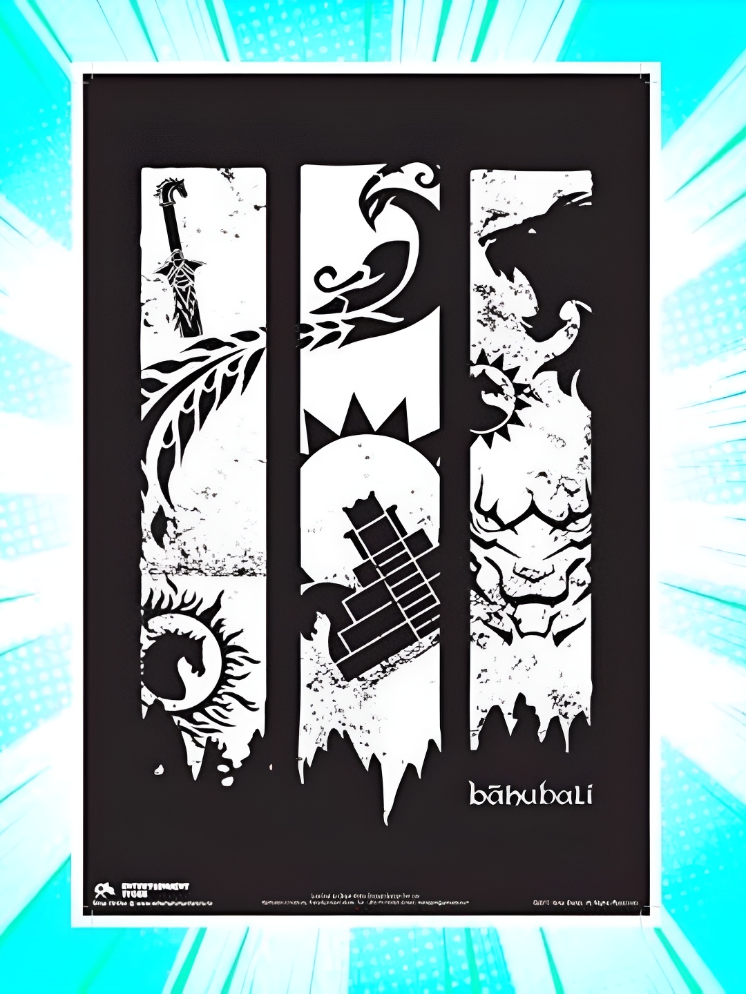 

Entertainment Store Black & White Bahubali Printed Wall Posters