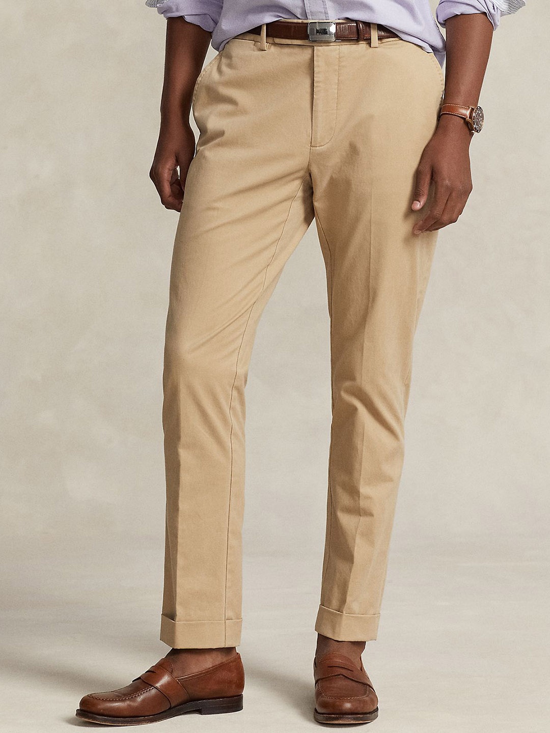 

Polo Ralph Lauren Men Mid-Rise Slim-Fit Chino Trouser, Beige