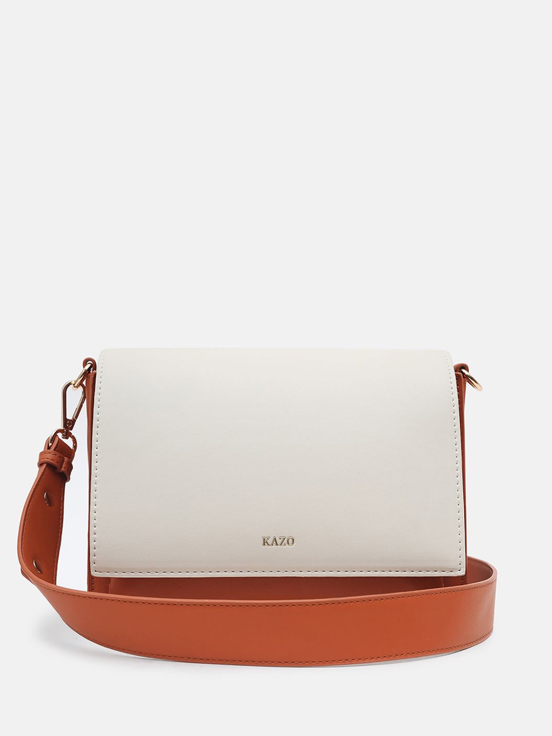 

Kazo Structured Sling Bag with Tasselled, Off white