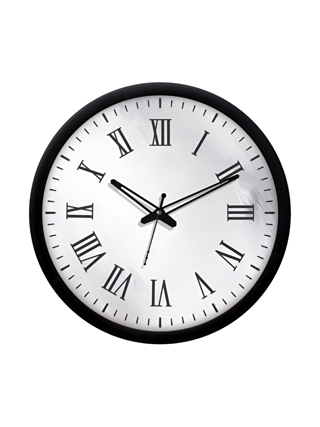 

RANDOM Printed Round Shaped Sweep Silent Movement Contemporary Wall Clock, Black