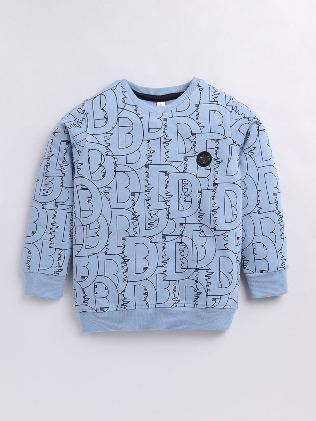 

Ginie Boys Abstract Printed Round Neck Sweatshirt, Blue