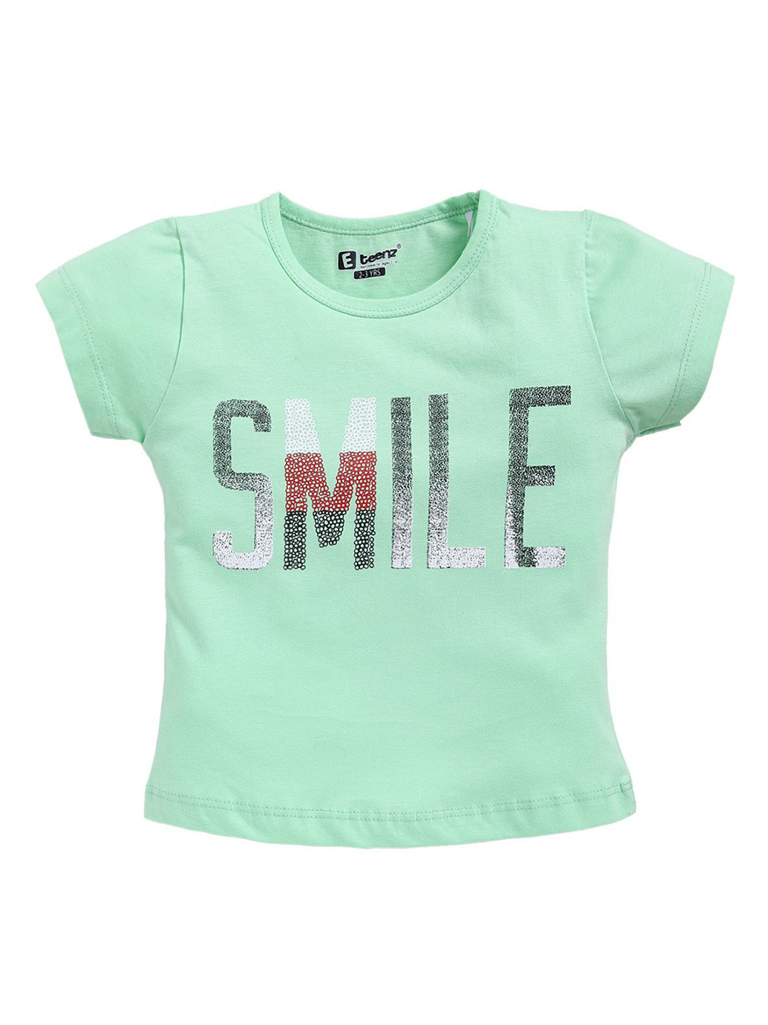 

E-TEENZ Print Cotton Top, Green