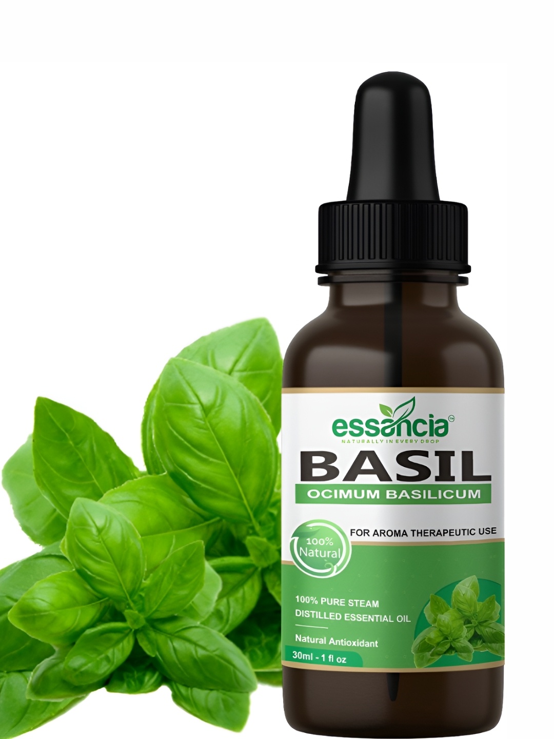 

essancia Basil Essential oil for Homemade Toothpaste & Mouthwash - 30ml, Na