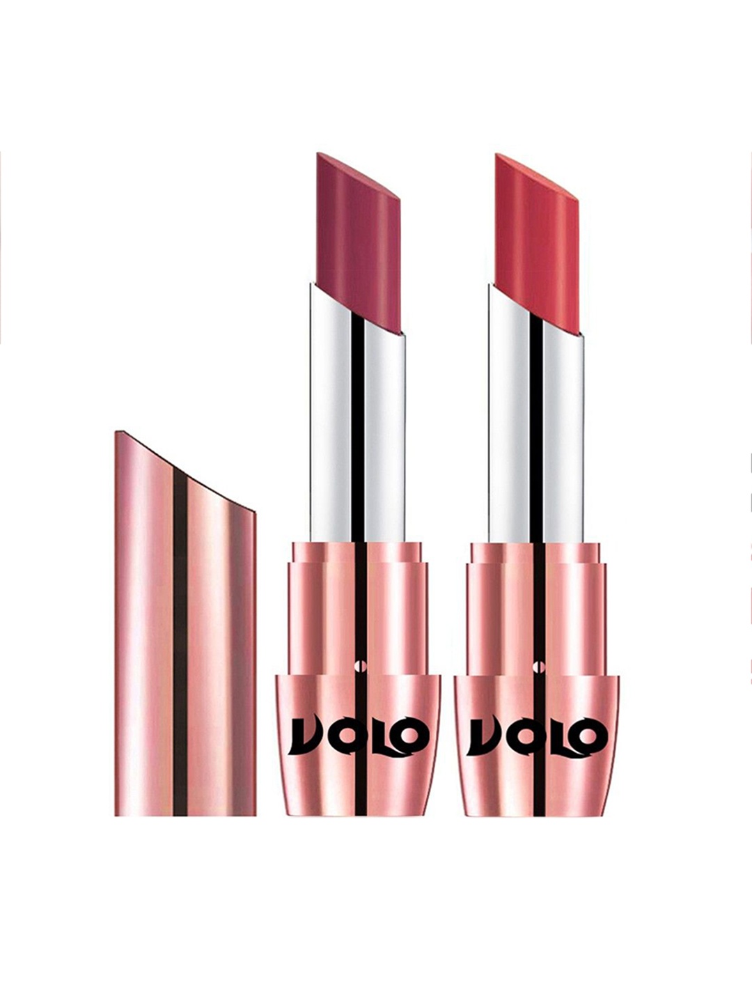 

VOLO Set Of 2 Creme Matte Lipstick - 3.5 g Each - Peach 631 & Cherry 633