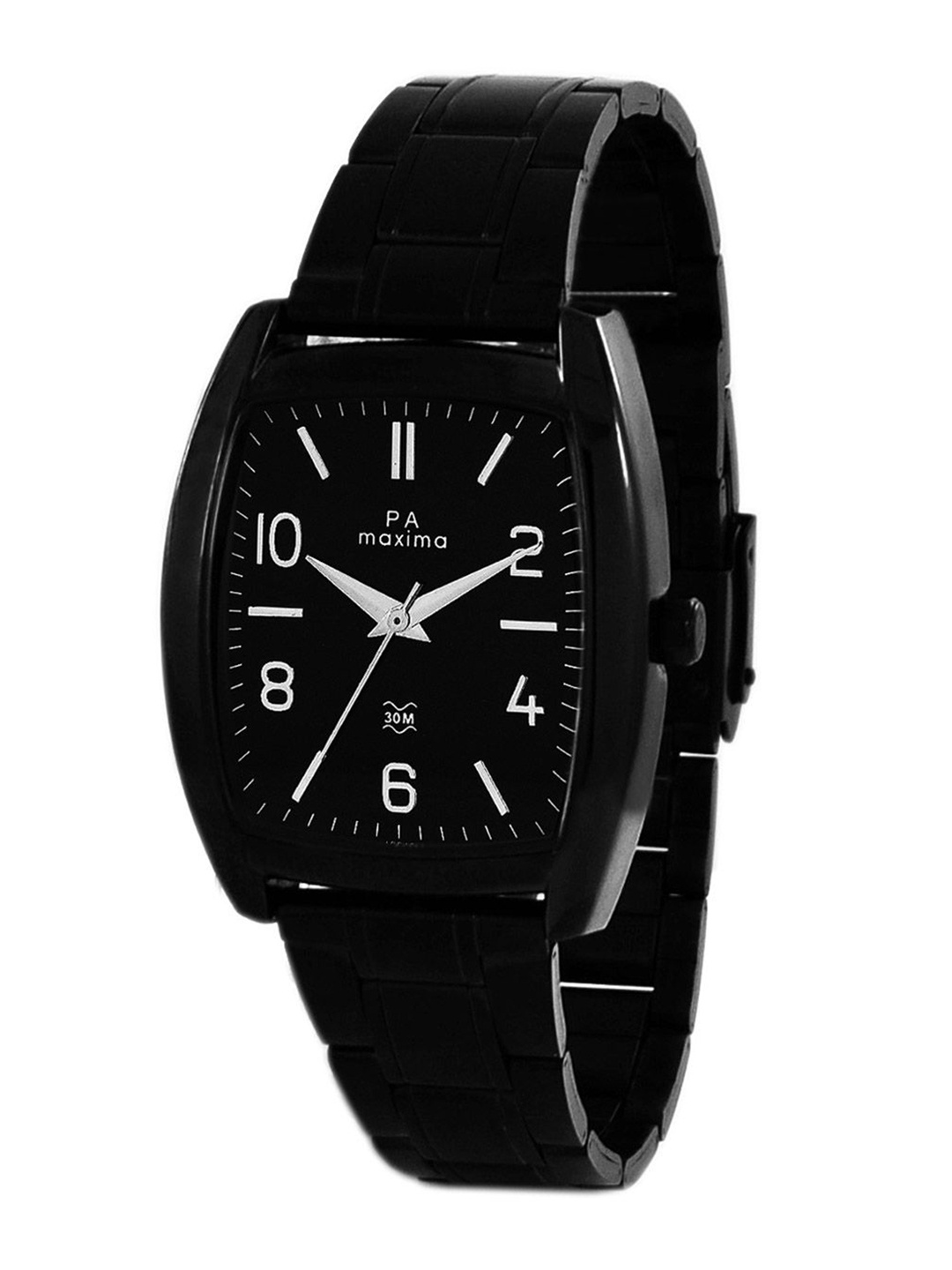 

maxima Men Dial & Stainless Steel Straps Analogue Watch 49940CAGB, Black