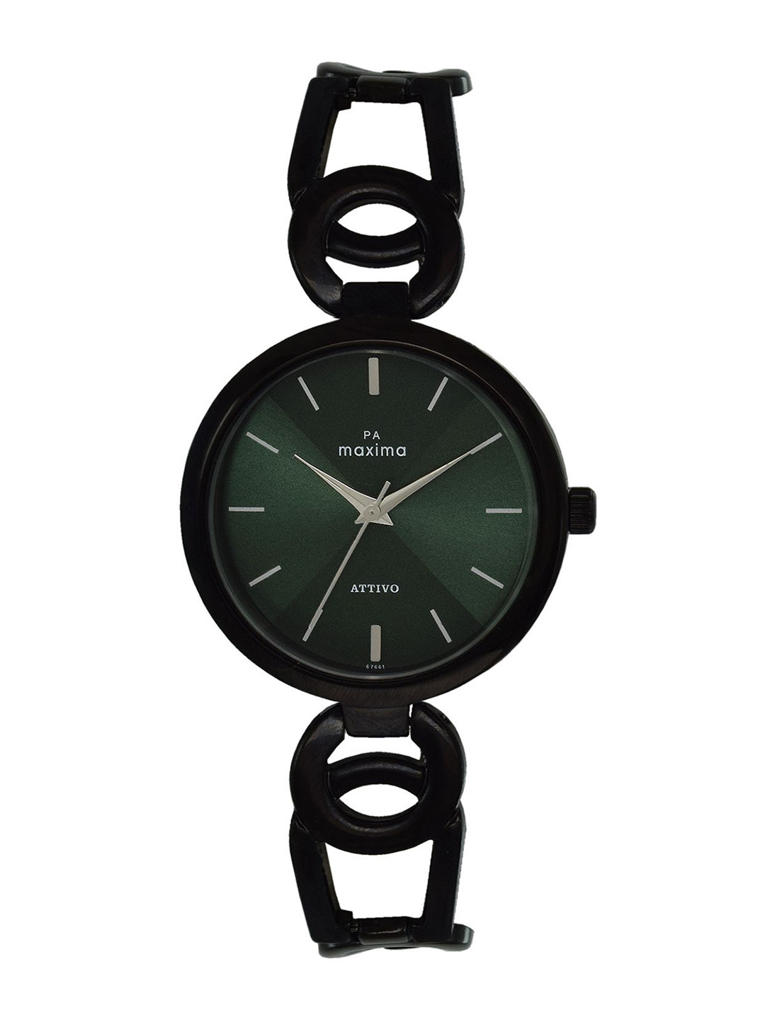 

maxima Women Patterned Dial & Straps Analogue Watch 67661BMLB, Green