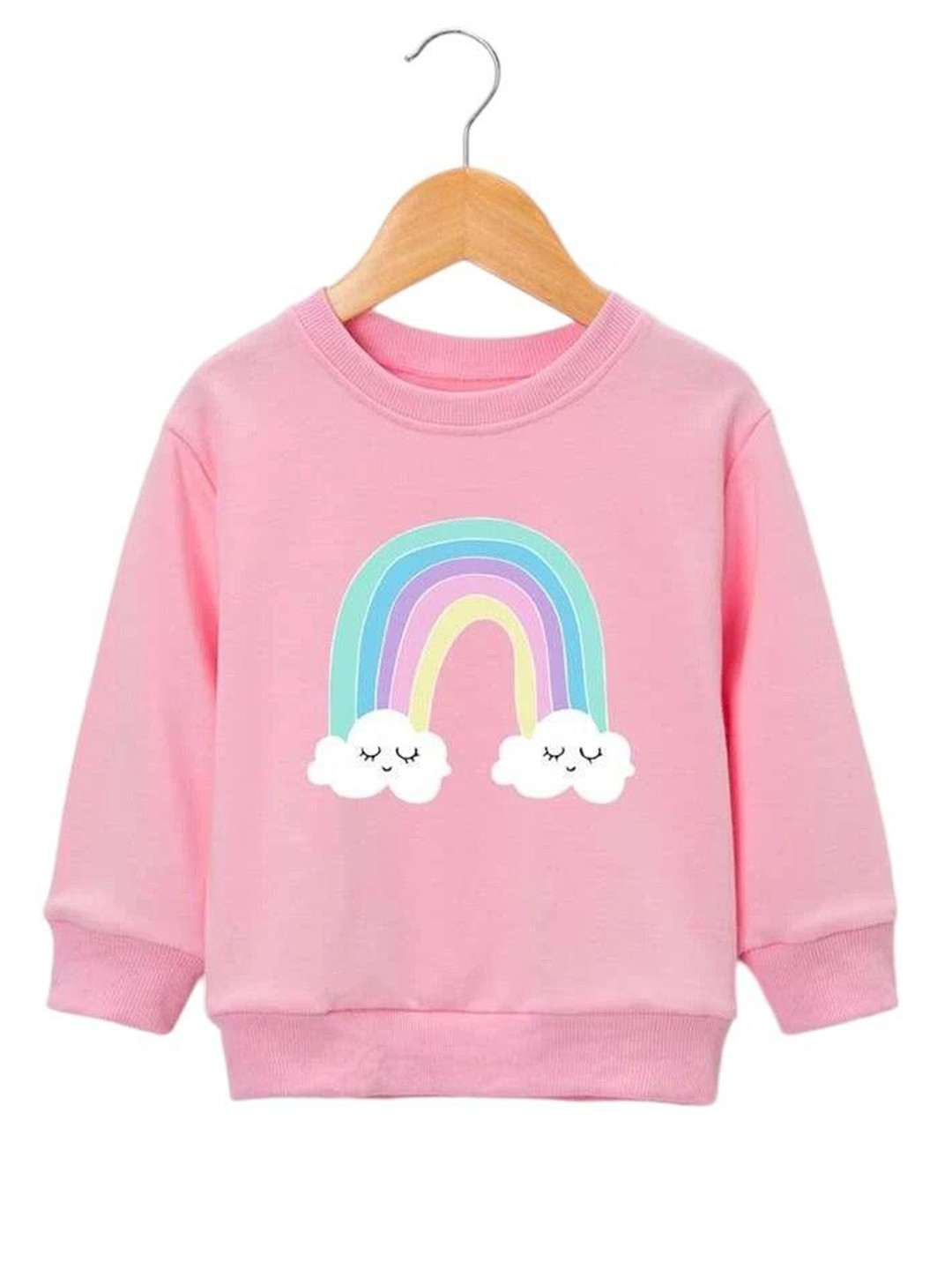 

TABADTOD Unisex Kids Printed Hooded Sweatshirt, Pink