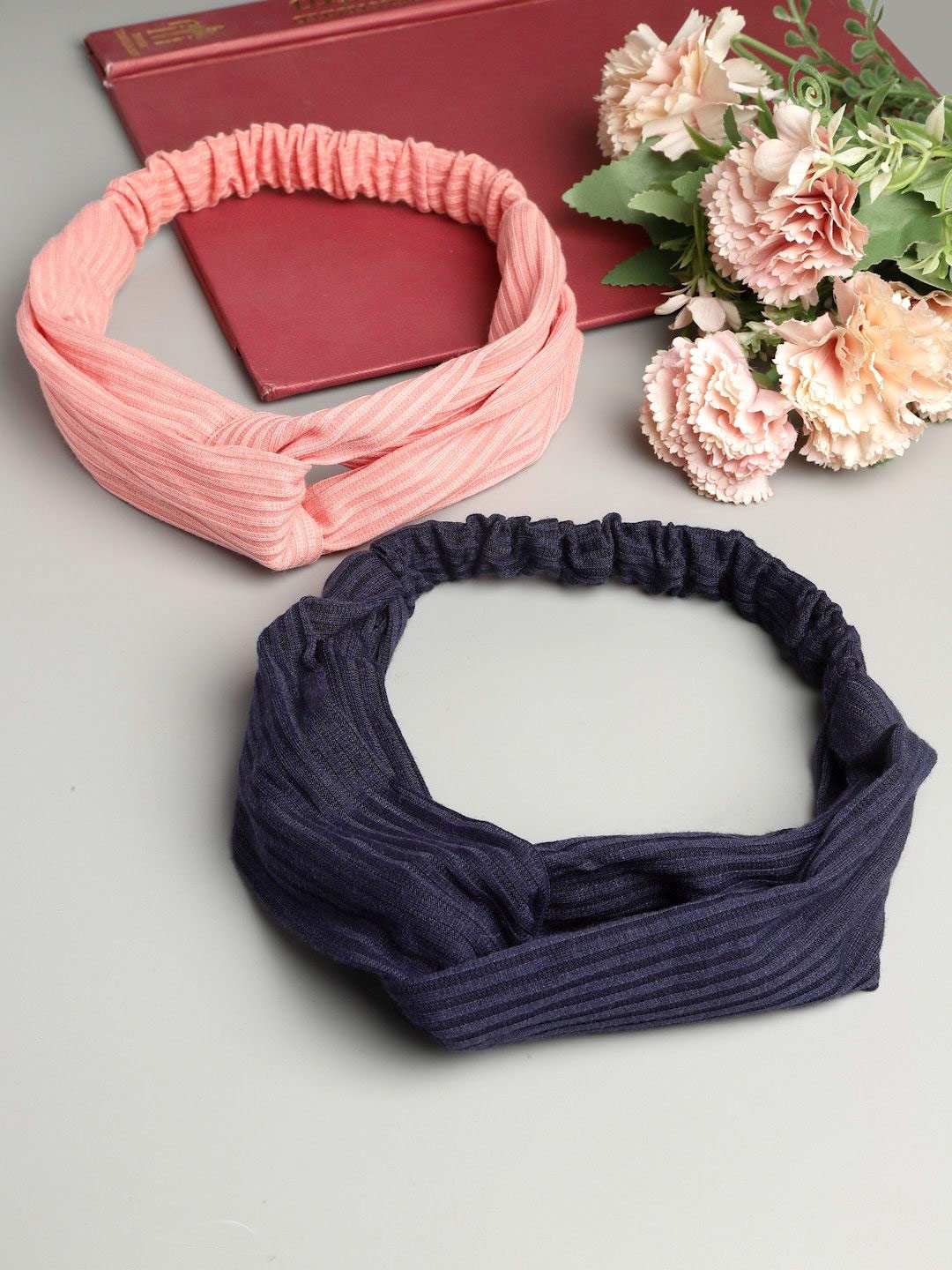 

VOGUE HAIR ACCESSORIES Set Of 2 Women Headband, Pink