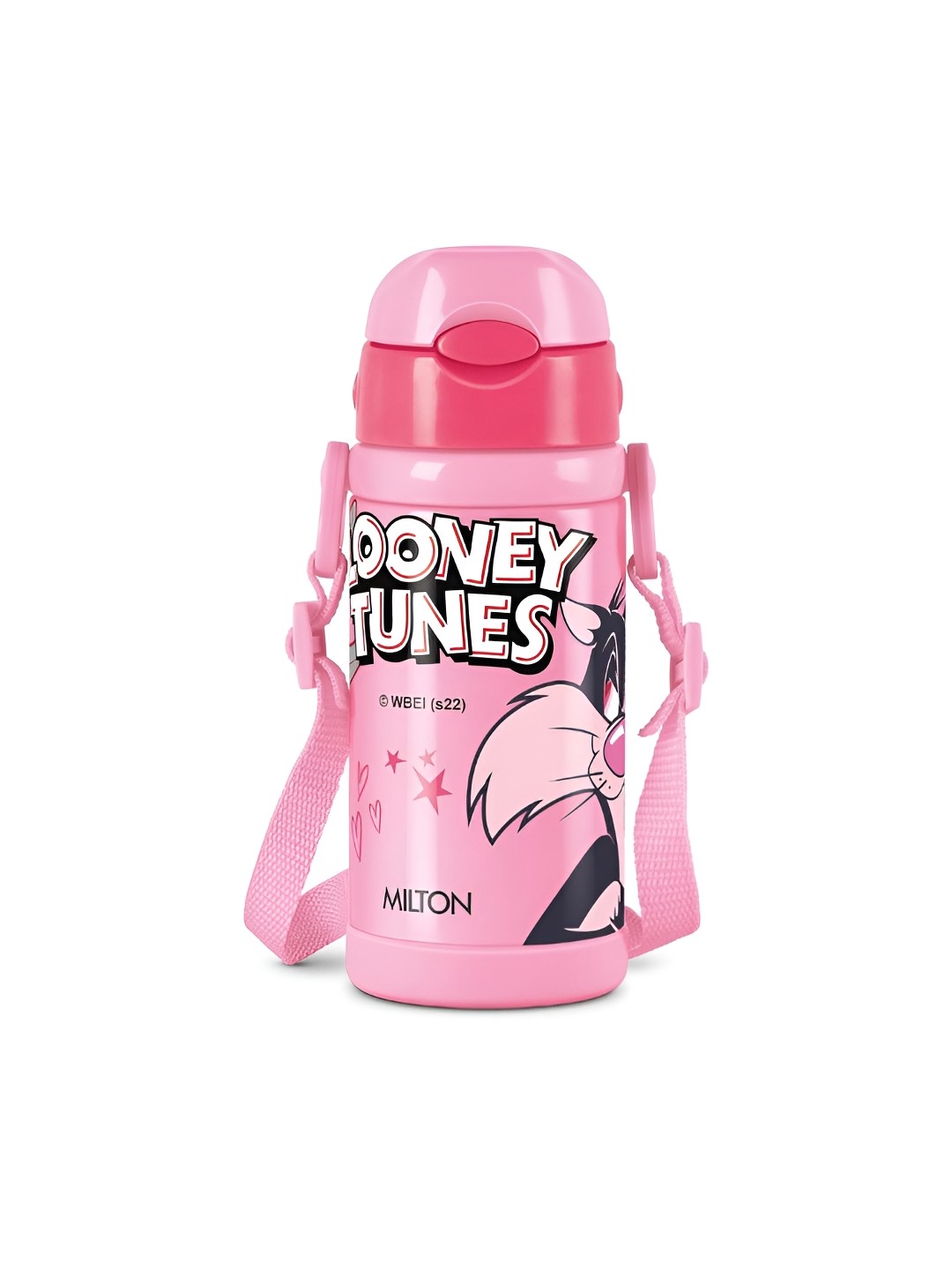 

Milton Charmy 450 Looney Tunes Pink Thermosteel Hot & Cold Leak Proof Water Bottle 400 ml
