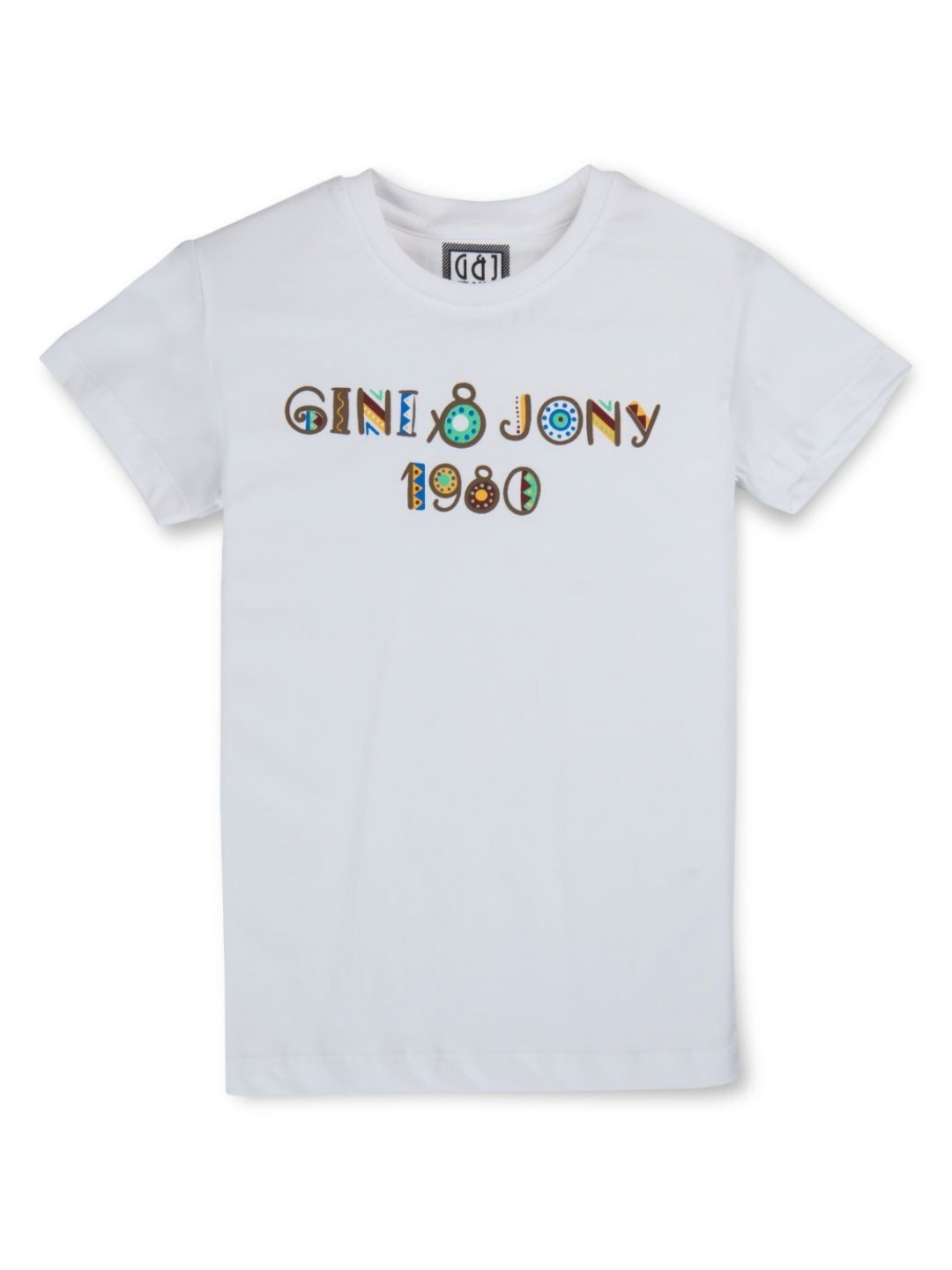 

Gini and Jony Boys Typography Printed Round Neck Cotton T-shirt, White