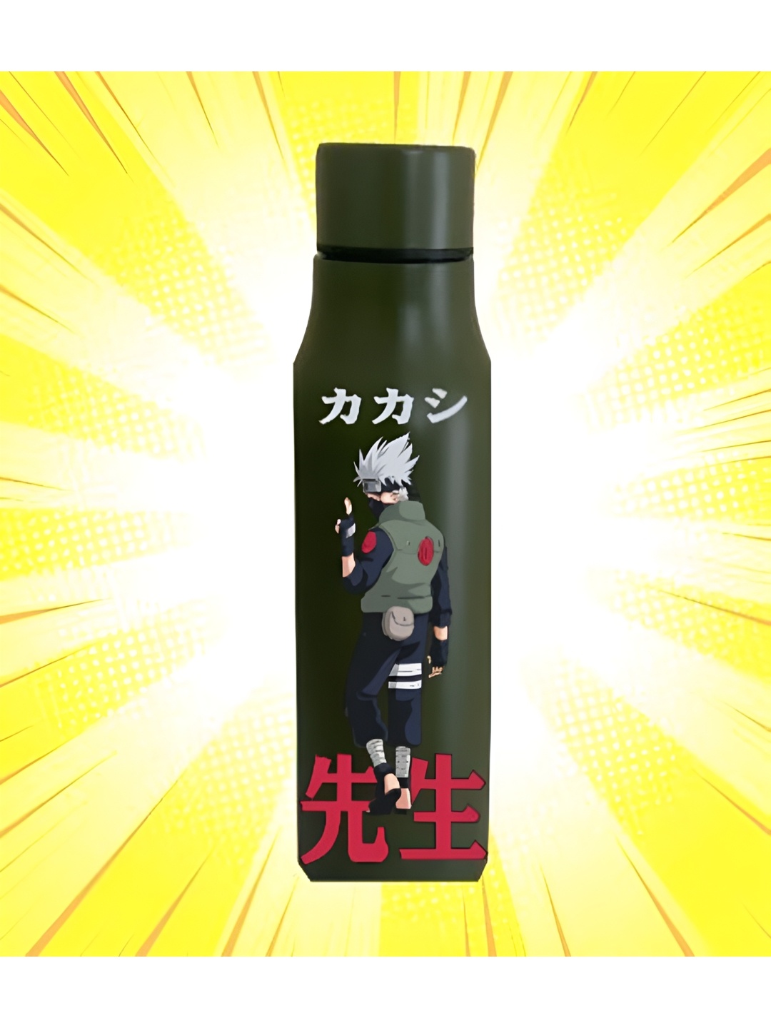 

Entertainment Store Black & Red Kakashi Printed Stainless Steel Water Bottle 600ml