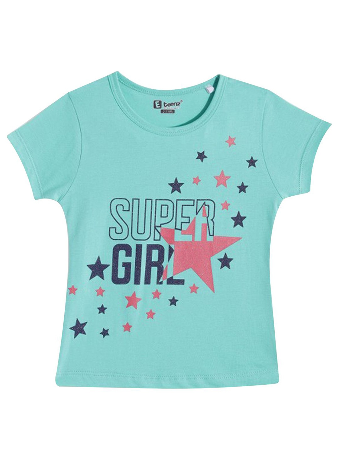 

E-TEENZ Print Cotton Top, Green