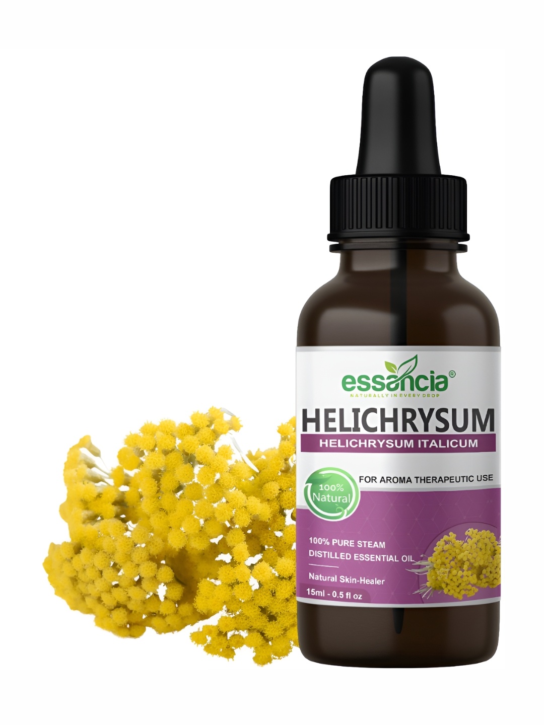 

essancia Helichrysum Essential Oil For Skin Care & Aromatherapy - 15 ML, Yellow