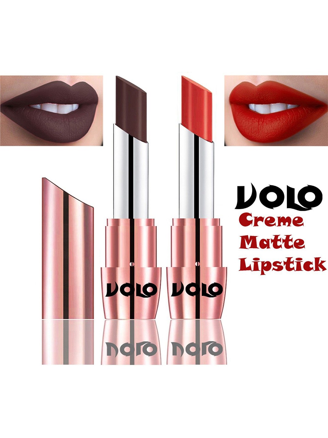 

VOLO Set Of 2 Creme Matte Lipstick - 3.5g Each - 635-649, Multi