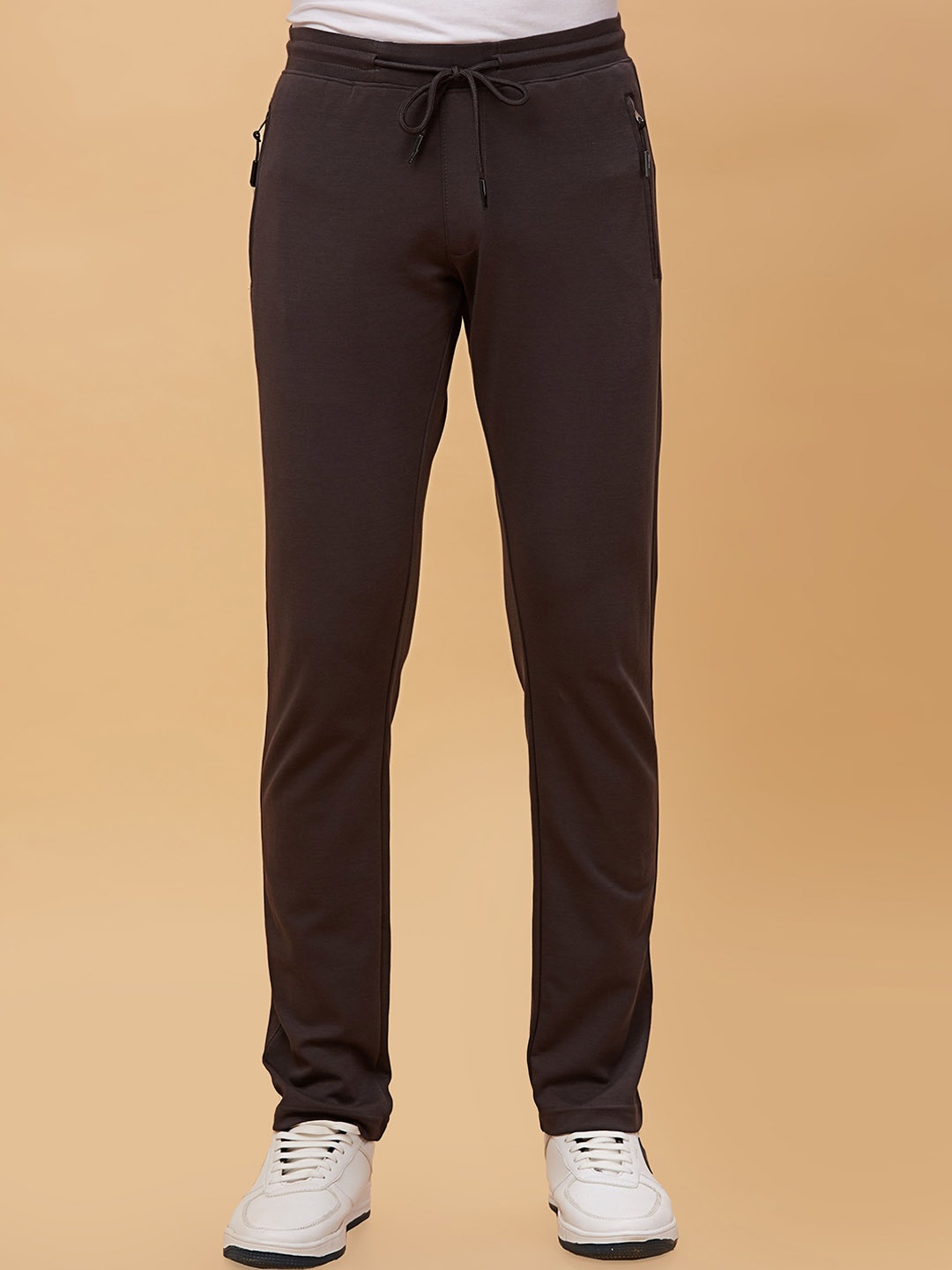 

beevee Men Relaxed-Fit Track Pants, Grey
