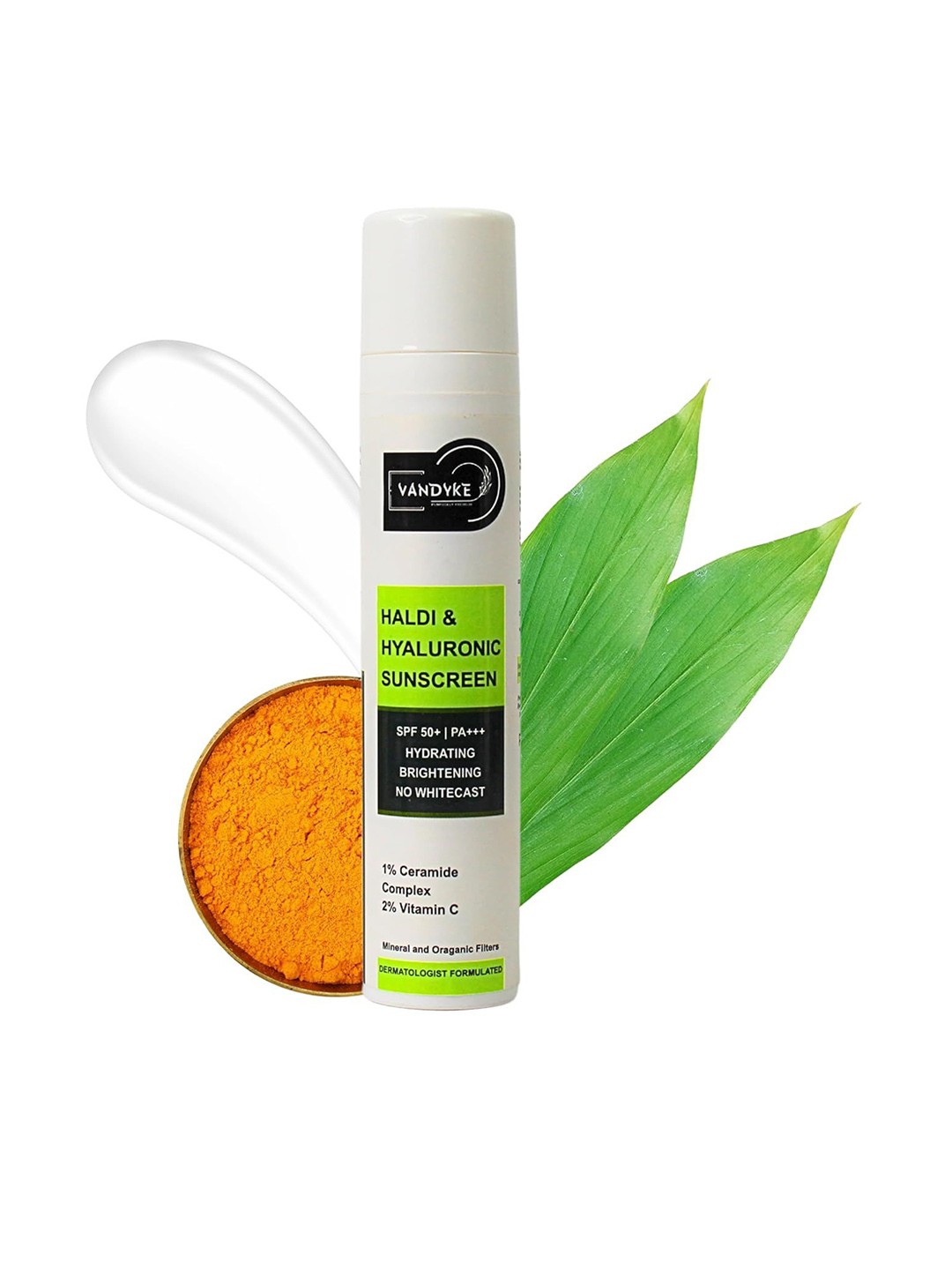

VANDYKE Haldi & Hyaluronic Acid Sunscreen- 50g, White