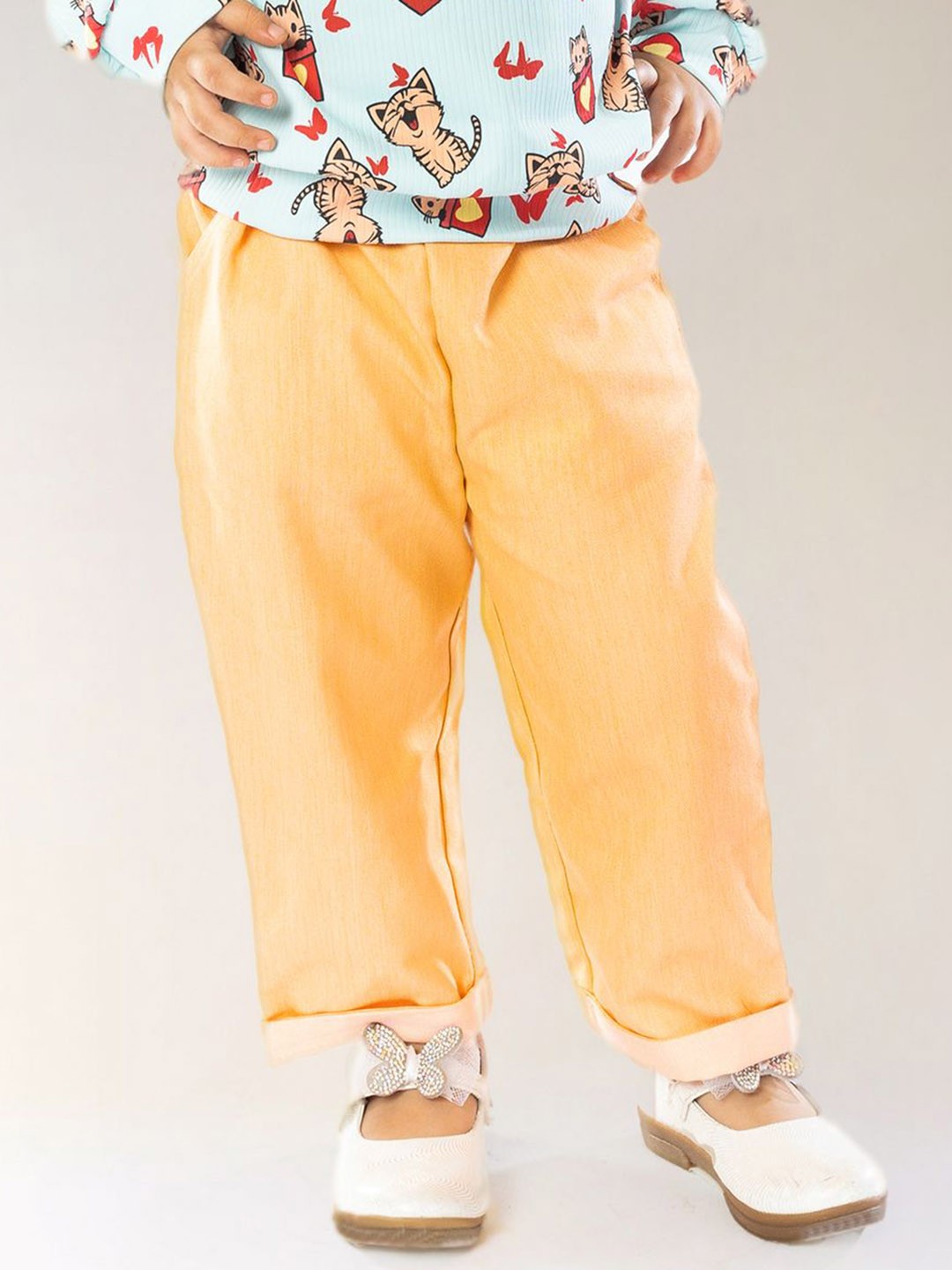 

BAESD Boys Straight Fit Trousers, Orange