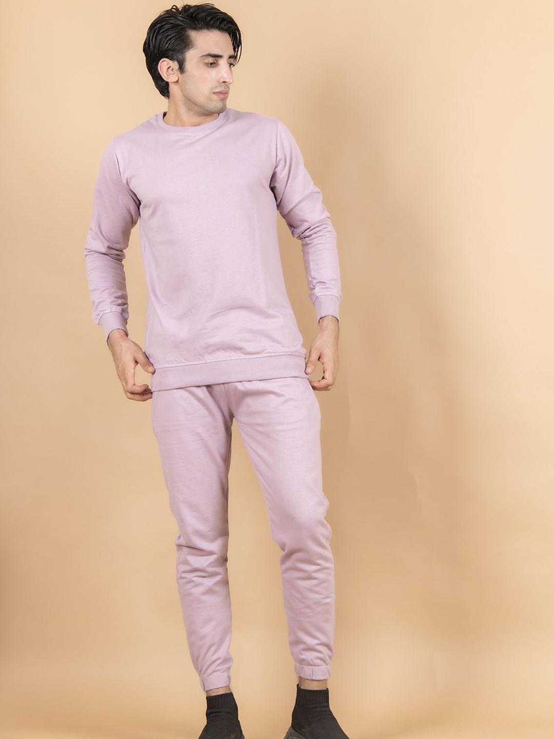 

Tistabene Long Sleeves Sweatshirt With Joggers Co-Ords, Purple