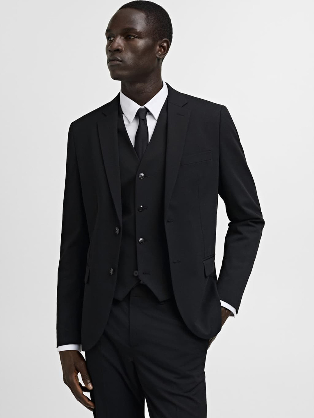 

MANGO MAN Super Slim Fit Suit Blazer, Black