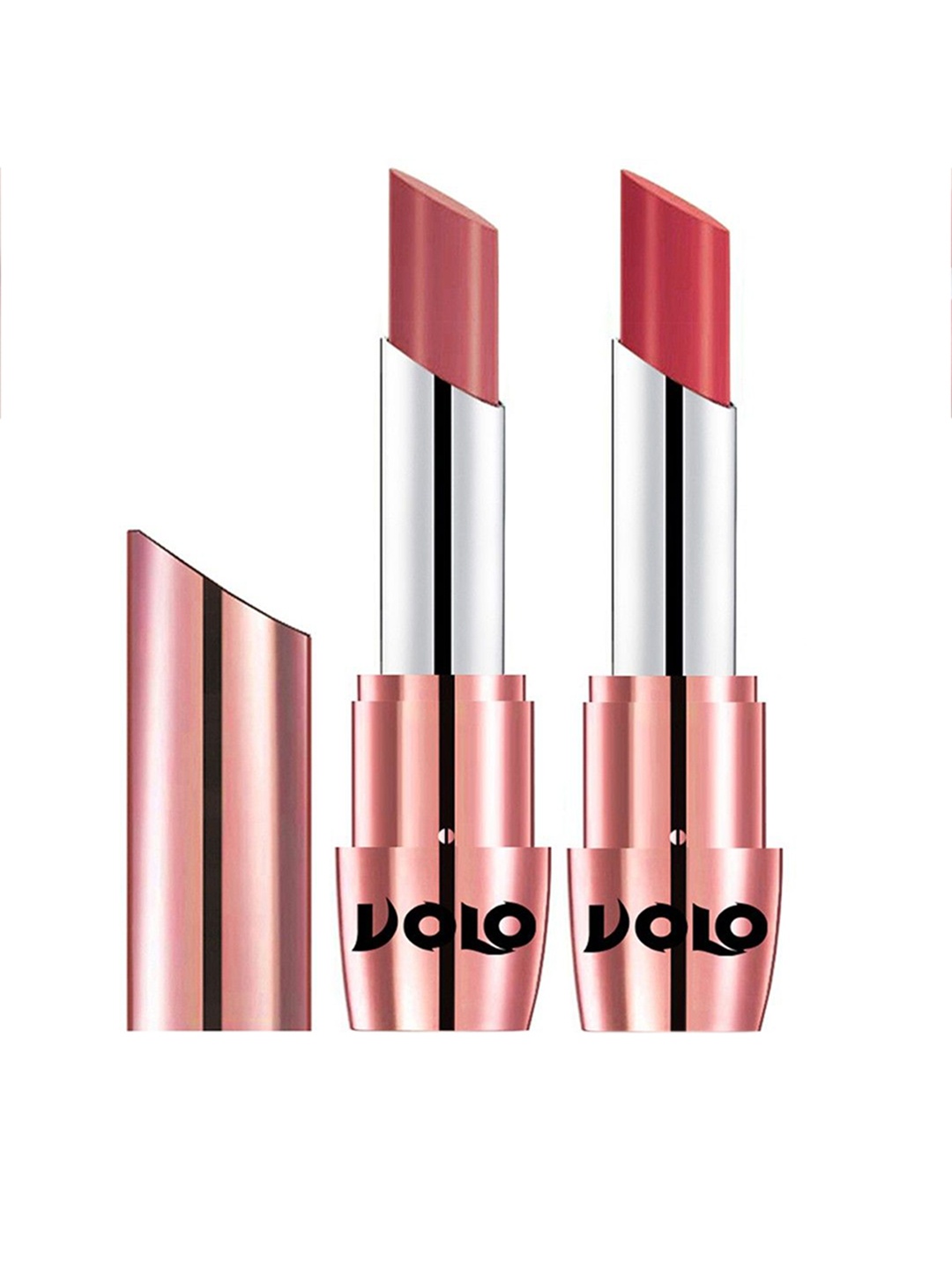 

VOLO Set Of 2 Creme Matte Lipstick 3.5g Each- Peach 632-Light Peach 633