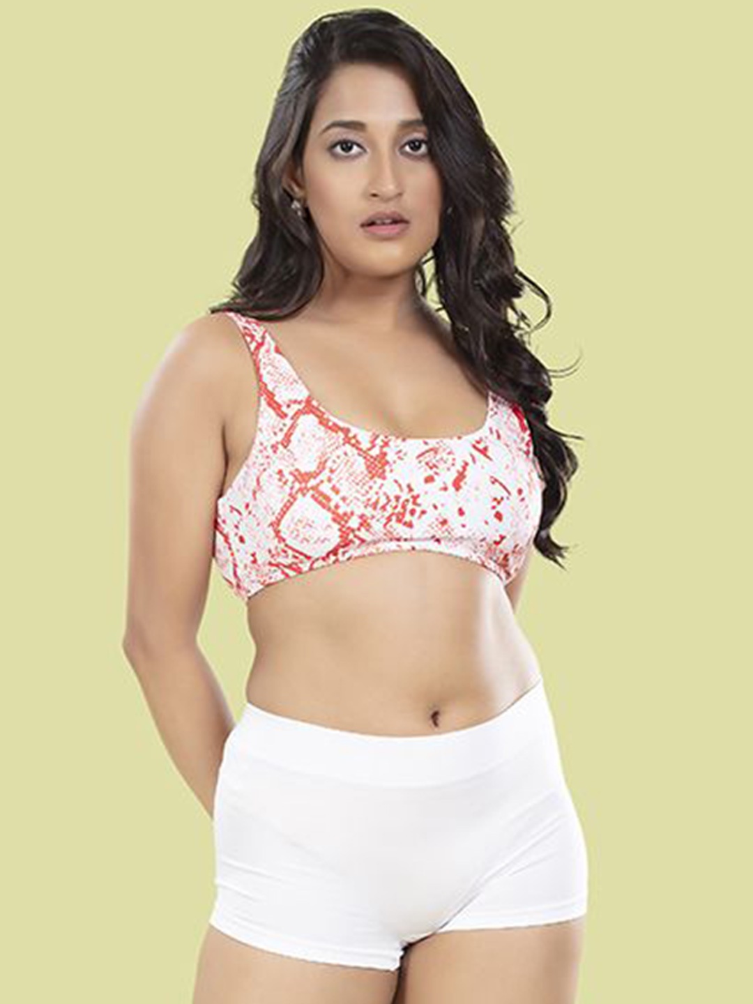 

BOLD & BAE Printed Swim Bikini Set, White