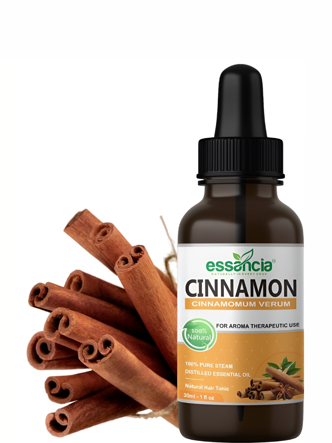 

essancia Cinnamon Essential Oil For Lips Care - 30ML, Brown