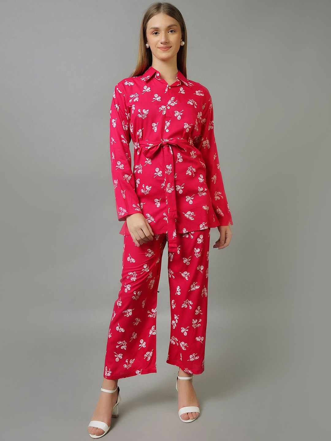

Xivir Floral Printed Co-ord Set, Red