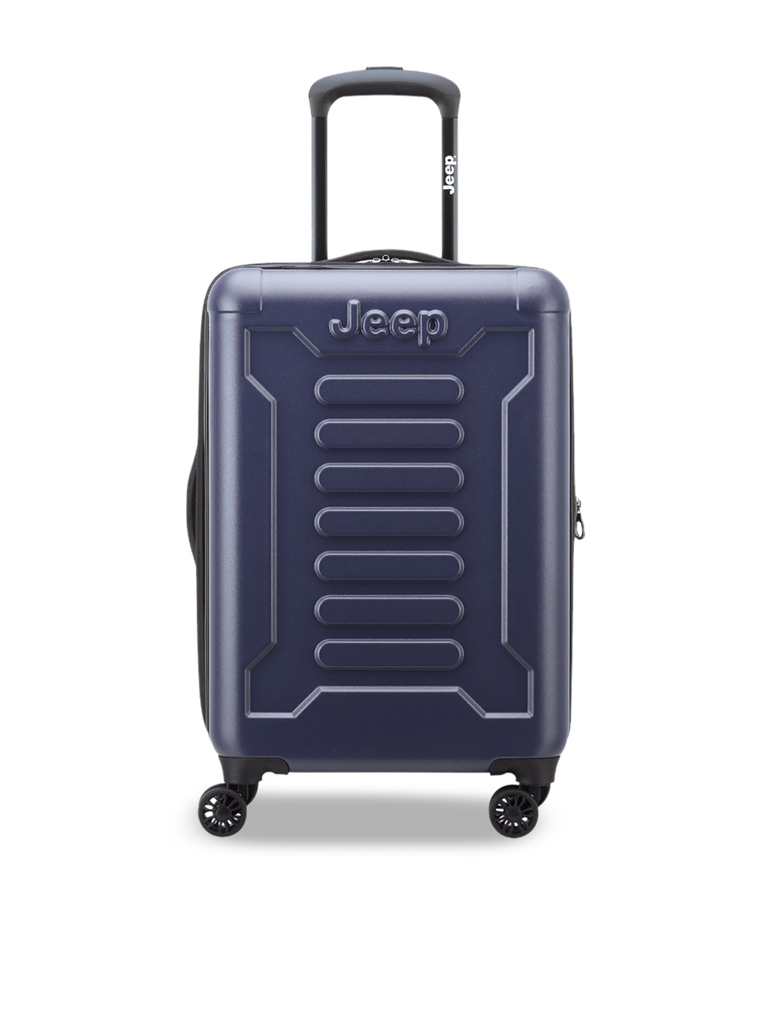 

Jeep Textured Hard-Sided Large Trolley Bag, Navy blue